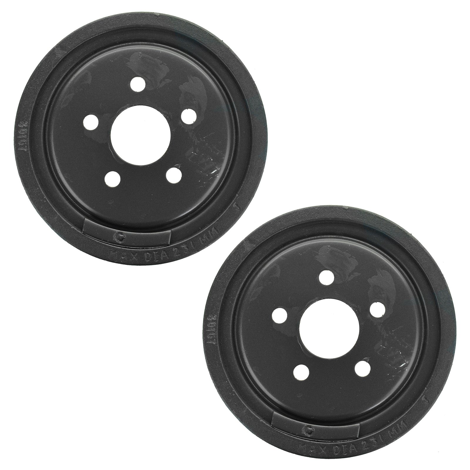 Rear Brake Drum Pair Set for 2003-2005 Chevy Cavalier & Pontiac Sunfire - Durable Replacement Brake Drums for Smooth Stopping Power - Perfect for Daily Commuting and Highway Driving