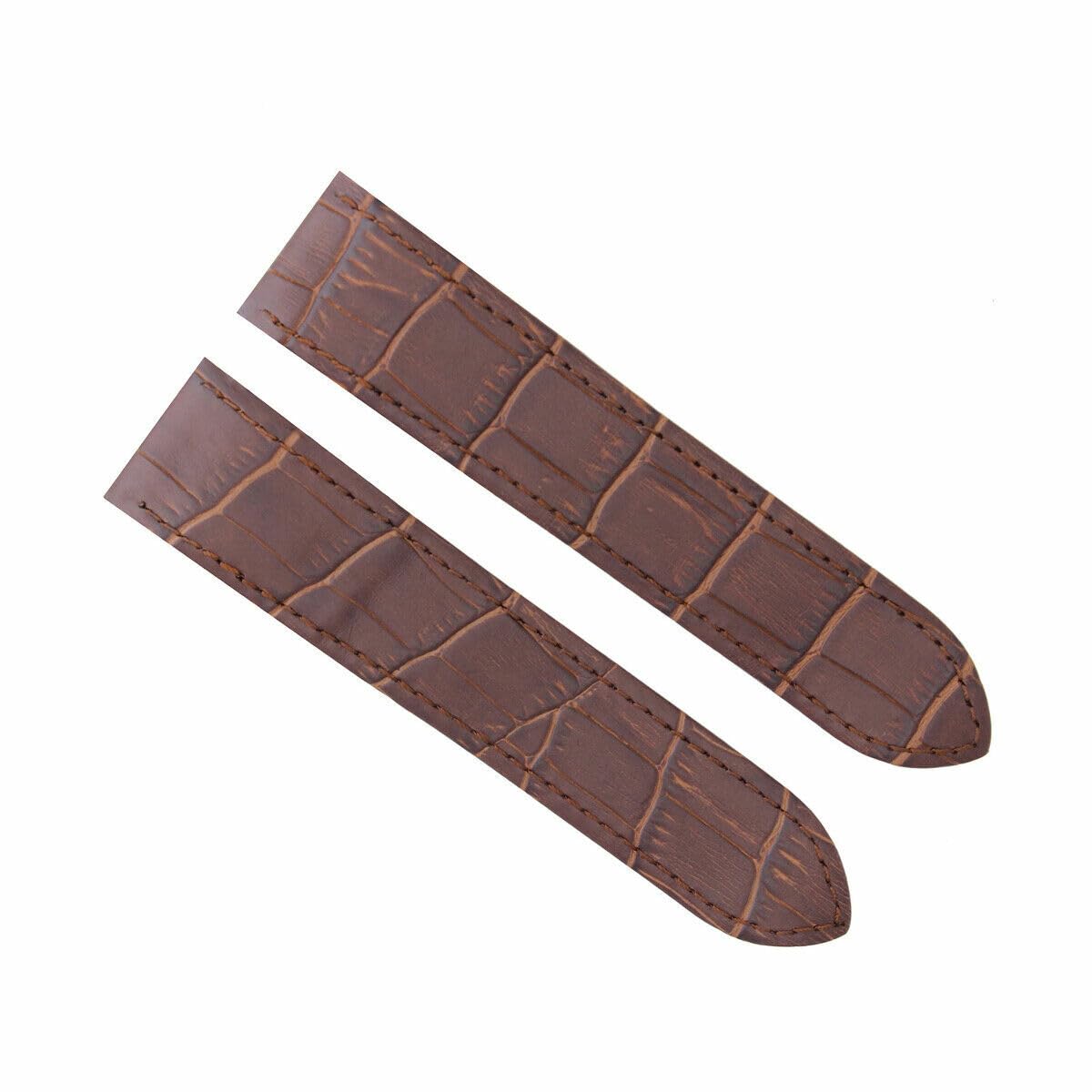 Premium 20-23-24.5mm Genuine Leather Watch Band Replacement Strap for Cartier Santos 100 XL & Chrono - Quick Release Clasp Included | Dress Watch Accessory for Business & Formal Occasions