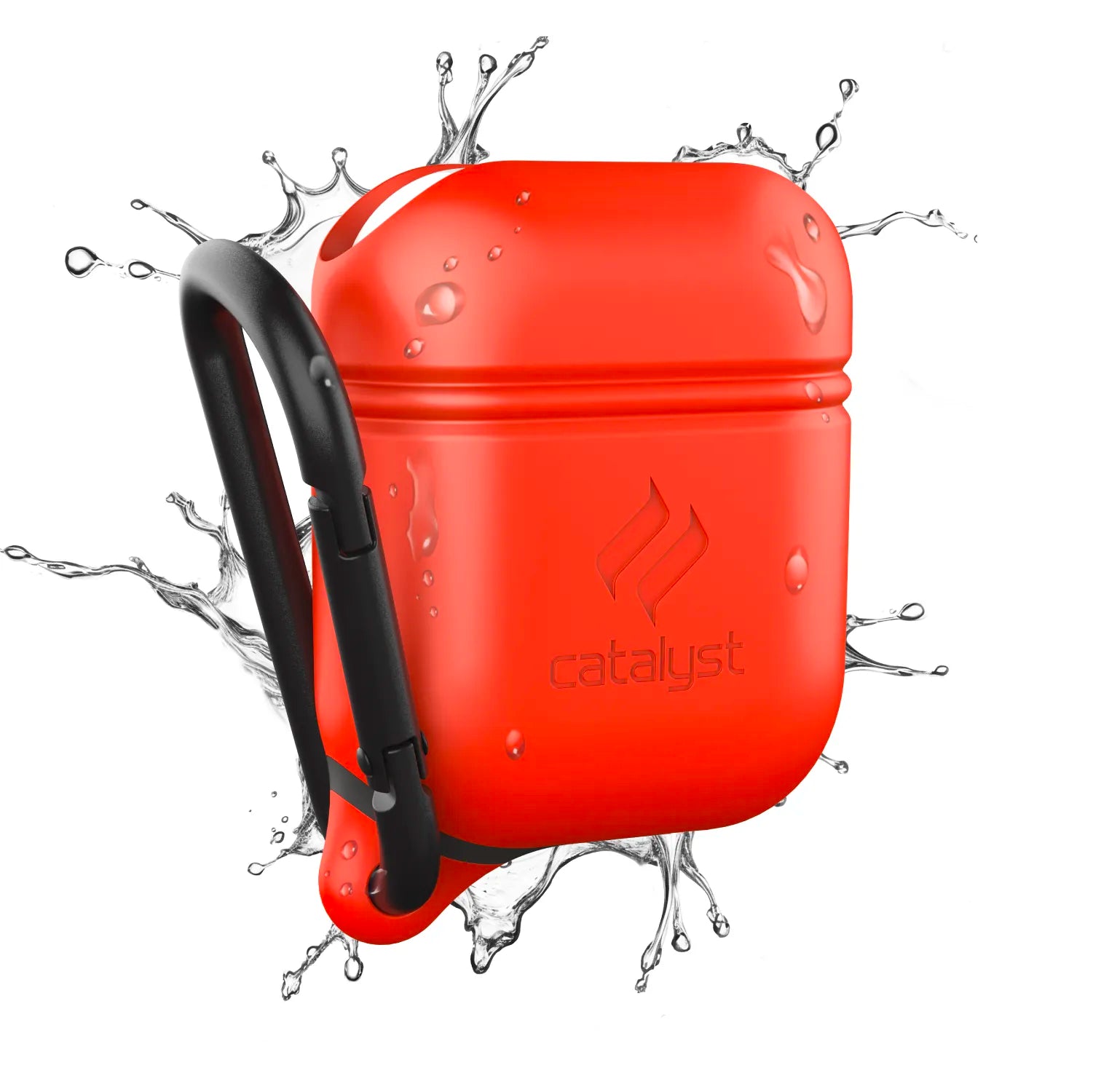 Waterproof Protective Case with Carabiner for AirPods 1st & 2nd Generation - Durable Cover for Gym, Running, Hiking & Outdoor Activities