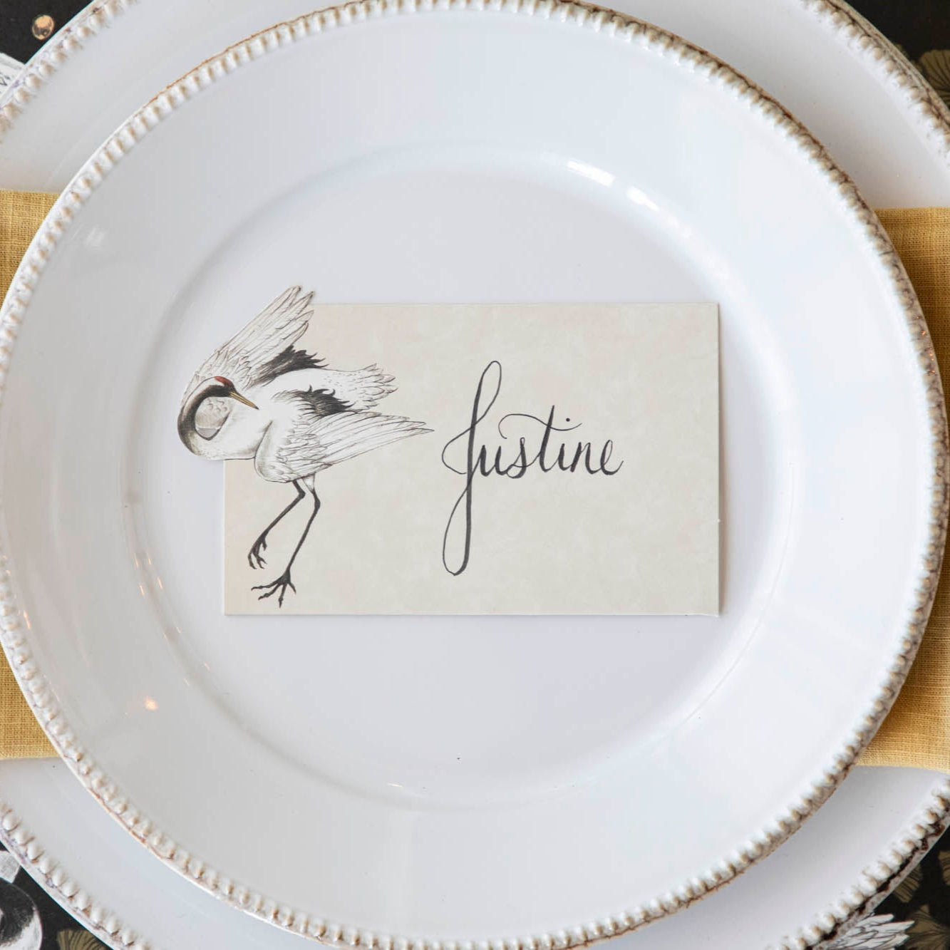 Elegant Crane Place Card Holders - Wedding, Birthday & Event Table Setting Decorations - Perfect for Name Cards, Seating Assignments & Party Favors