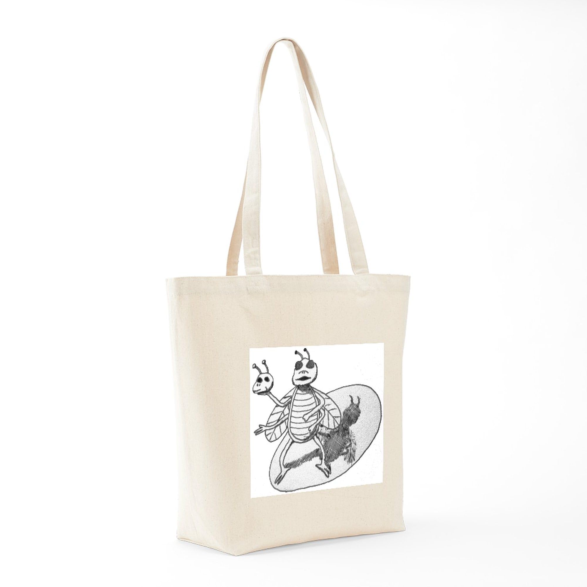 Acting Bug Tote Bag - Natural Canvas Reusable Shopping Bag for Groceries, Beach & Daily Use | Eco-Friendly & Durable