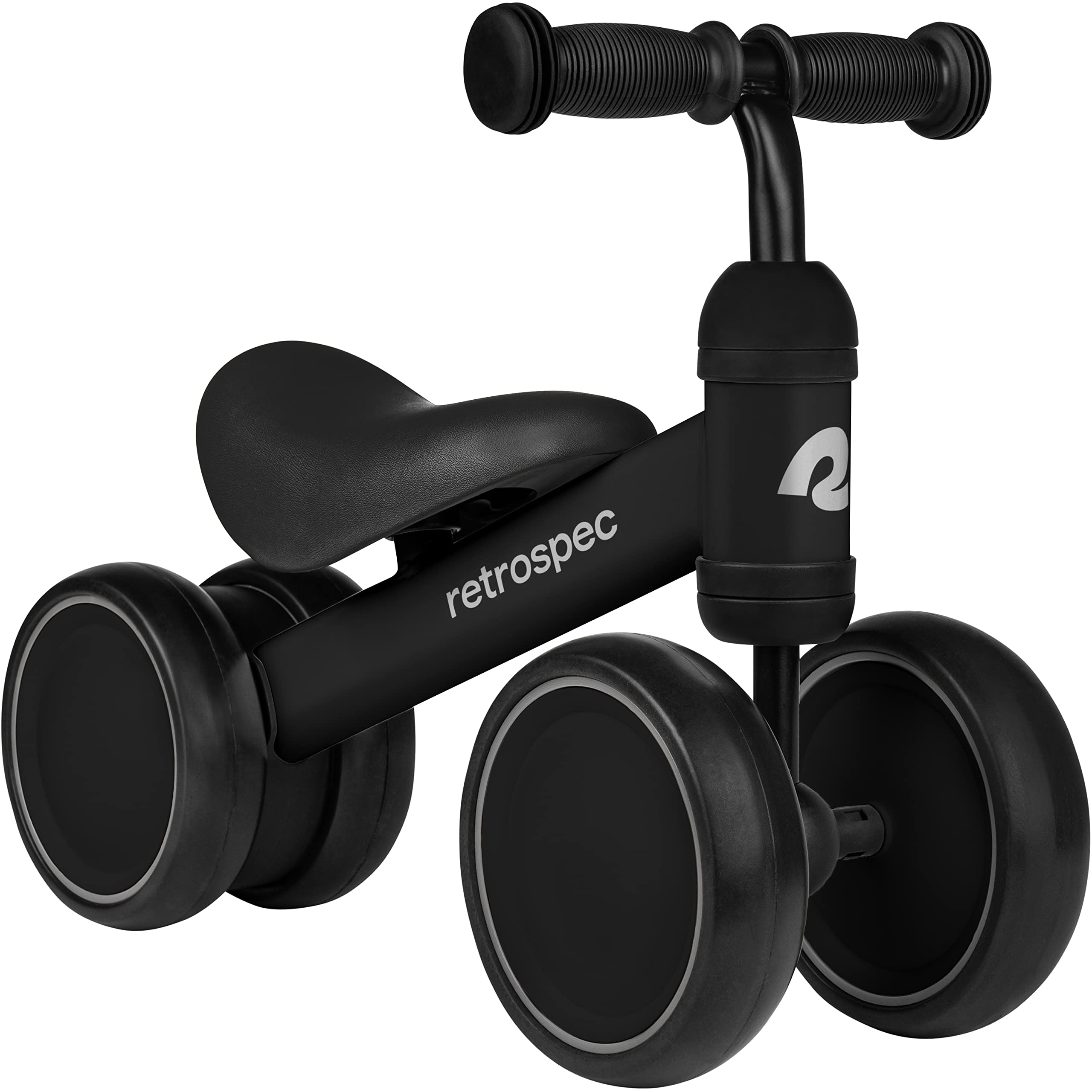 Retrospec Cricket Baby Walker Balance Bike with 4 Wheels for Toddlers 12-24 Months - First Bike Toy for 1 Year Old Boys & Girls - Sturdy Ride-On Toy for Early Learning & Indoor/Outdoor Play - Perfect Birthday Gift for 1st Birthday & Toddler Development