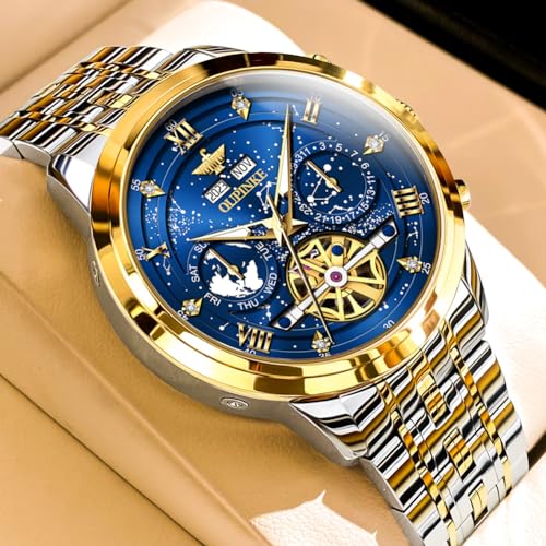 G3255:Two tone band&Blue dial