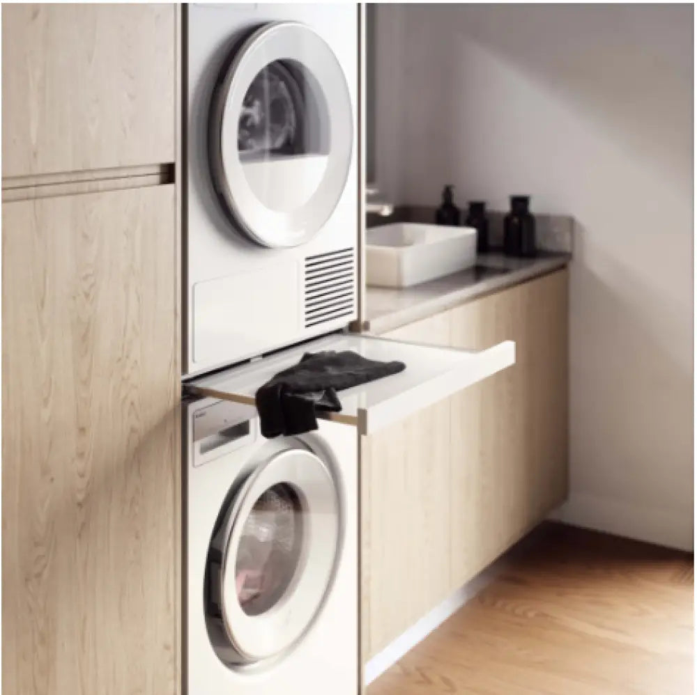 ASKO HSS1053W Pull-Out Laundry Shelf - Durable Stainless Steel Storage Organizer for Laundry Room & Closet | Perfect for Small Spaces & Tight Areas