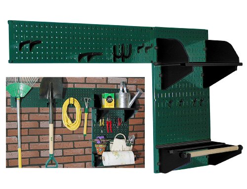Green Pegboard Black Accessories