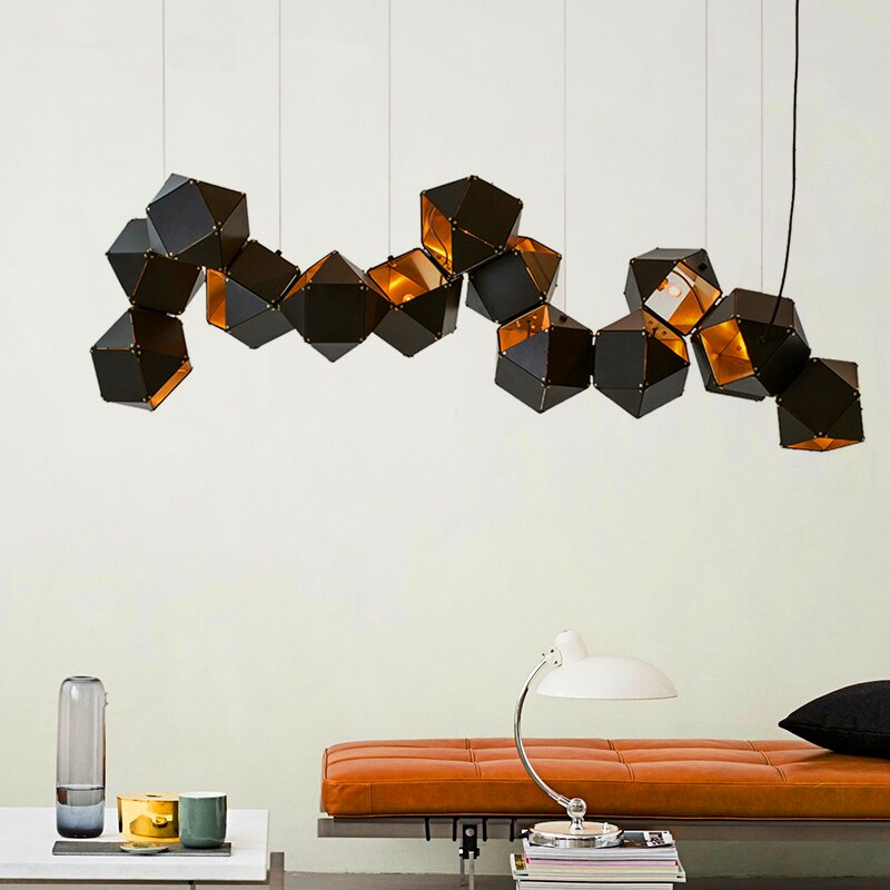 Molecules Hanging Light Fixture - Modern LED Pendant Lighting for Living Room, Bedroom & Kitchen | Energy-Efficient Dimmable Ceiling Lamp for Home & Office Decor