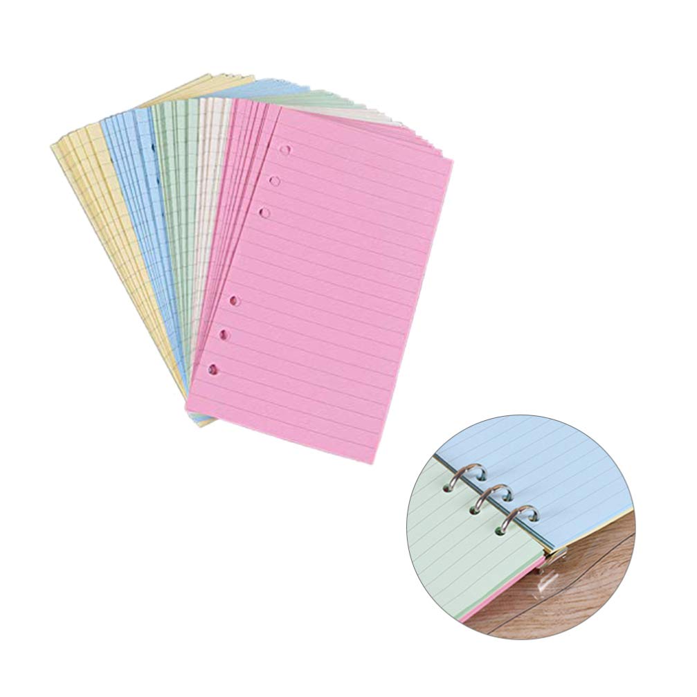 STOBOK 6-Hole A6 Loose Leaf Paper Refills - 50 Sheets Ruled Filler Paper for Planner, Notebook & Journal - Perfect for Office, School & Daily Organization