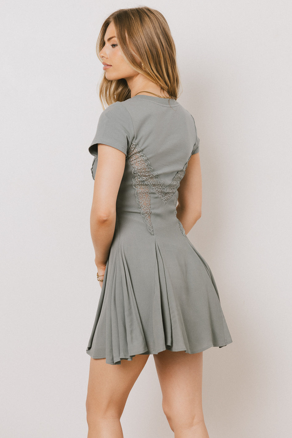 Erin Cap Sleeve Mini Dress in Sage Green - Flowy Summer Dress for Women, Perfect for Beach Vacations, Date Nights & Outdoor Parties