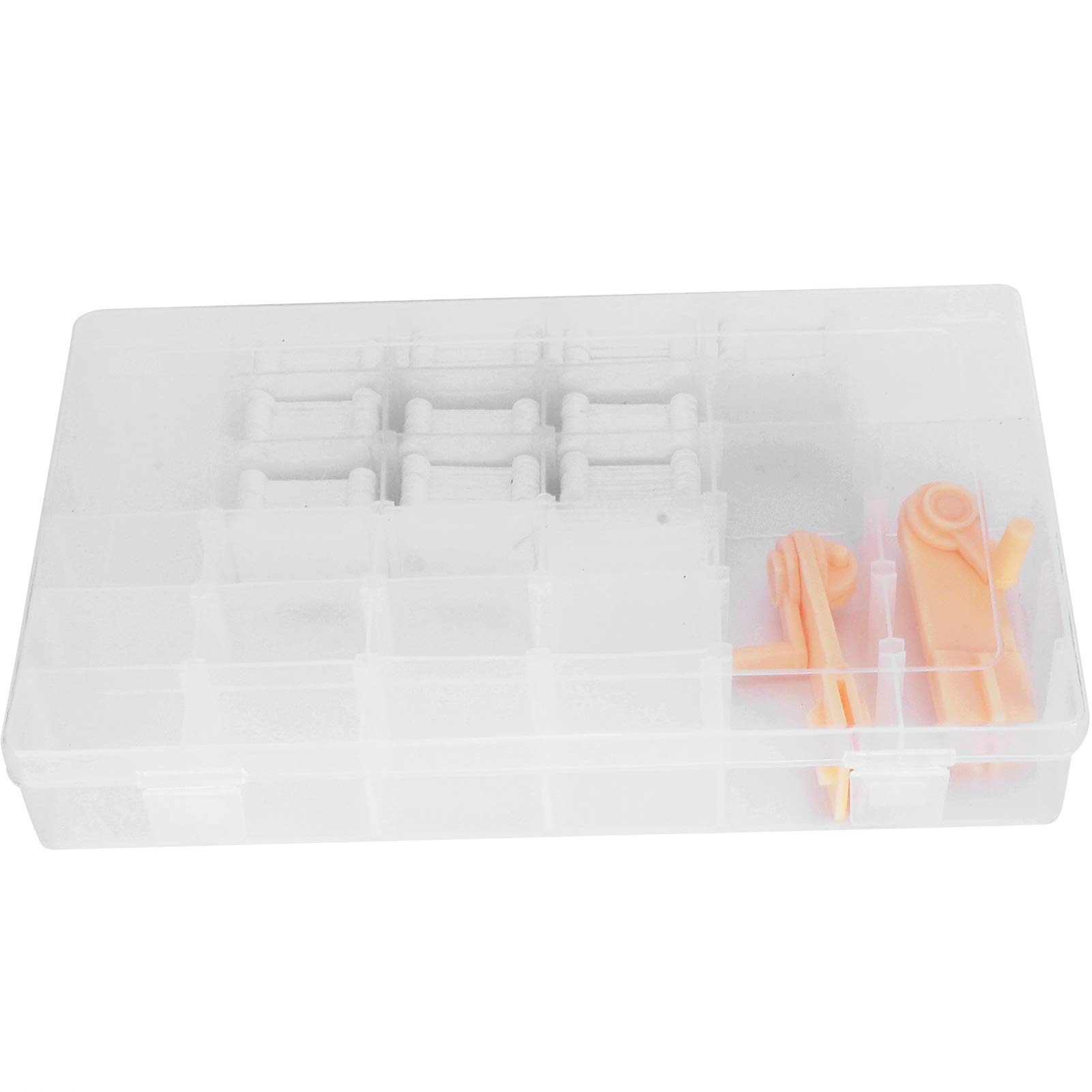 SUCIE Plastic Bobbins Embroidery Floss Organizer Box - Thread Storage for Cross Stitch & Sewing Projects | Perfect for Crafting, Needlework & DIY Embroidery Supplies