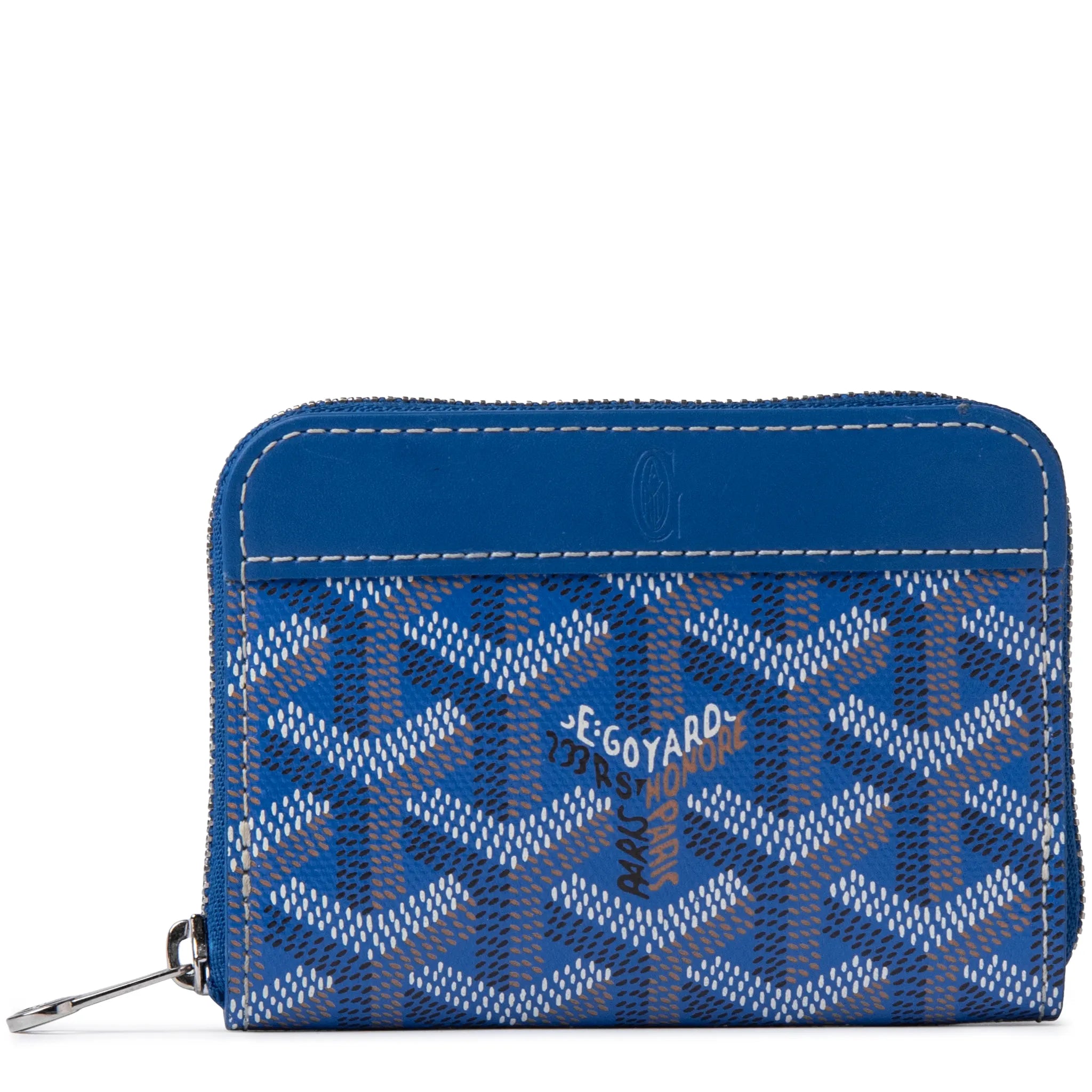 Goyard Matignon Sky Blue Mini Wallet for Women - Luxury Compact Card Holder & Cash Organizer - Perfect for Everyday Use, Travel, and Gifts
