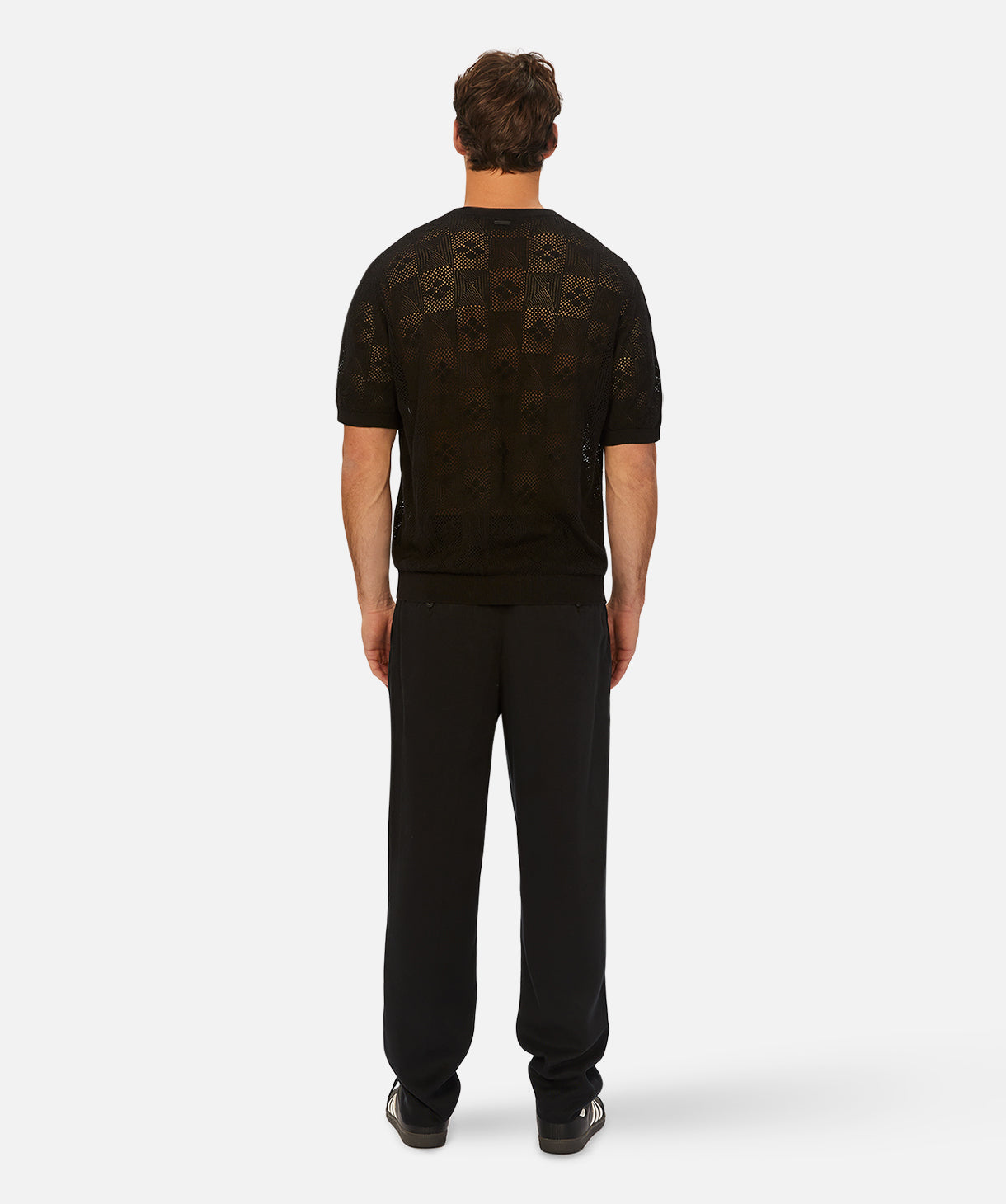 Freddie Knitted Tee - Soft Cotton Black T-Shirt for Women | Casual & Layering Essential | Perfect for Everyday Wear & Outfits