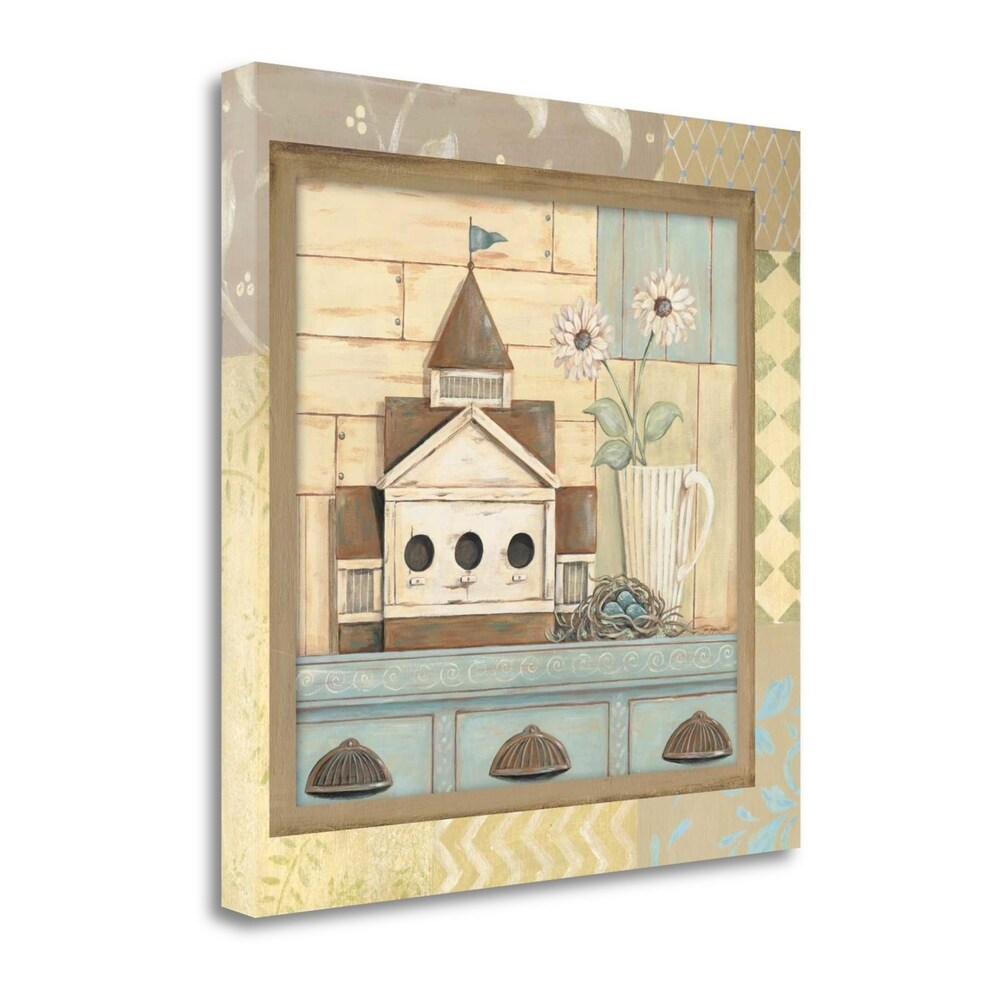 Birdhouse I By Jo Moulton - Premium Fine Art Giclee Print on Gallery Wrap Canvas - Ready to Hang Wall Decor - Perfect for Living Room, Bedroom & Office