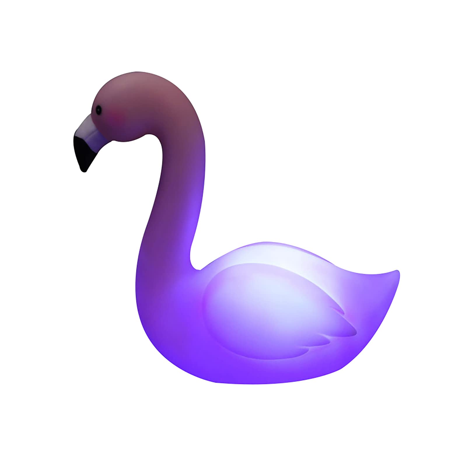 Meideli Flamingo Night Lamp - Touch Control, PVC Cake Ornament, Romantic Flamingo Style Night Light for Bedroom, Kids Room, Nursery & Home Decor