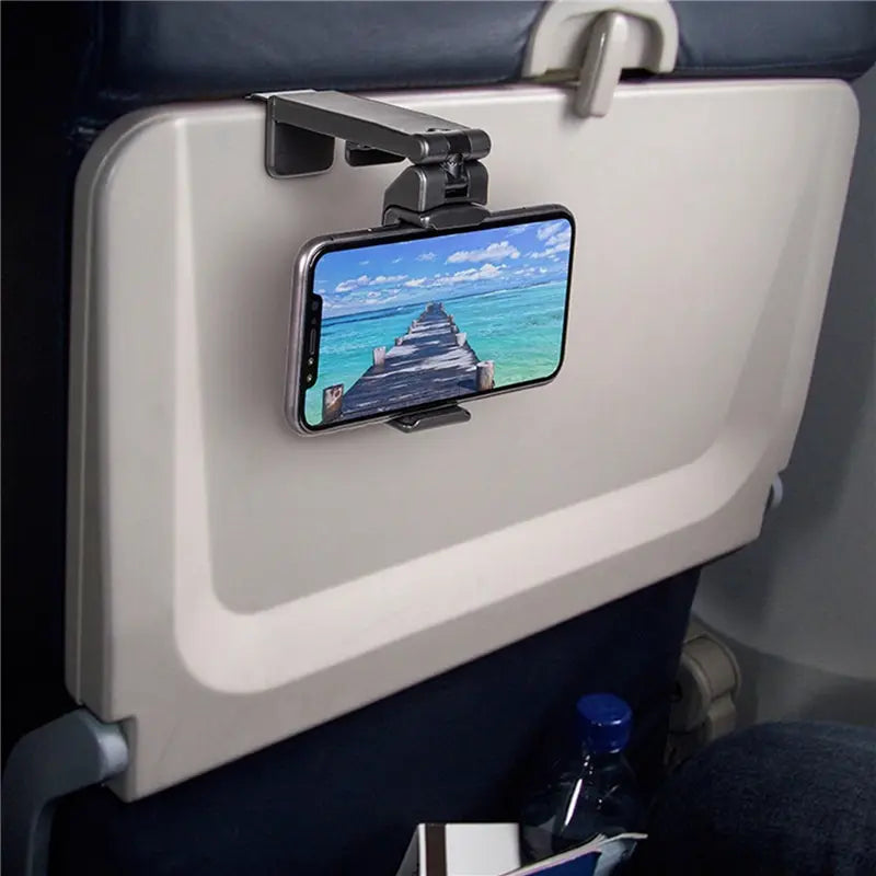 Airplane Phone Holder - Portable Travel Stand for iPhone & Android - Perfect for In-Flight Entertainment & Hands-Free Viewing