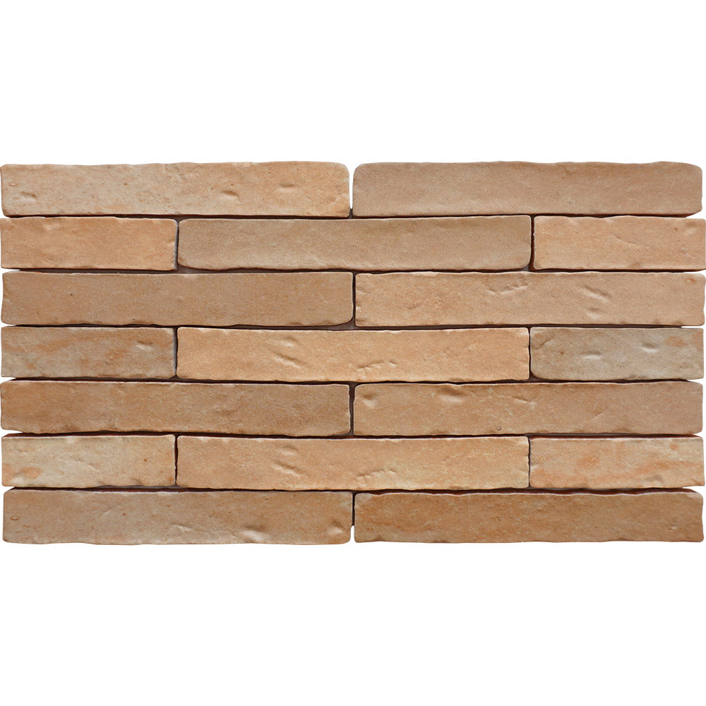 Brickfield Cotto 35x230x10.4 Subway Brick Porcelain Tiles - Classic Kitchen Backsplash & Bathroom Wall Tiles for Modern Home Decor