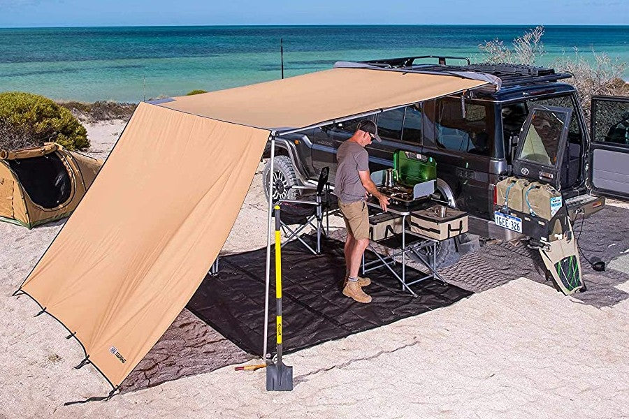 ARB Touring Windbreak 2000mm (6.5ft) Front Extension for ARB Awnings - Easy Setup Camping Accessory for Outdoor Adventures, RV Trips & Off-Road Travel