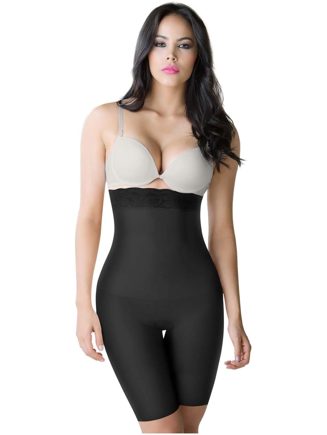 ROM 2051 Women's Thigh Slimmer Body Shaper - Colombian Faja Reductora & Moldeadora for Tummy Control & Waist Training - Perfect for Postpartum, Workouts & Special Occasions