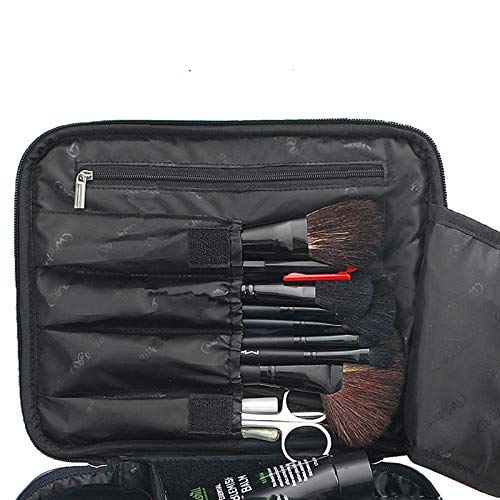 Double Layer Cosmetic Bag for Women - Travel Makeup Organizer for Beauty Tools & Toiletries