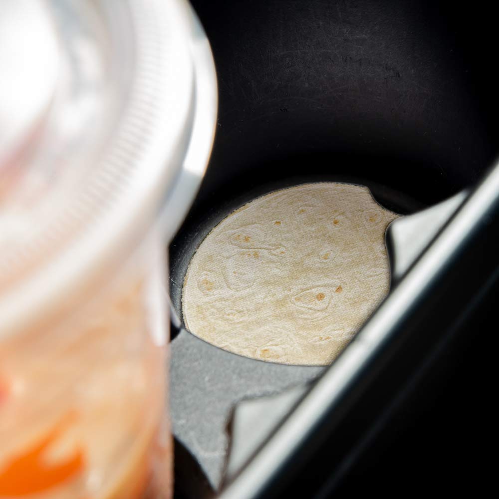 Non-Slip Car Coasters for Drinks - Set of 2 Absorbent Cup Holders with Rubber Backing (2.56 Inch) - Perfect Car Accessories for Coffee, Soda & Water Bottles - Ideal for Road Trips & Commuting