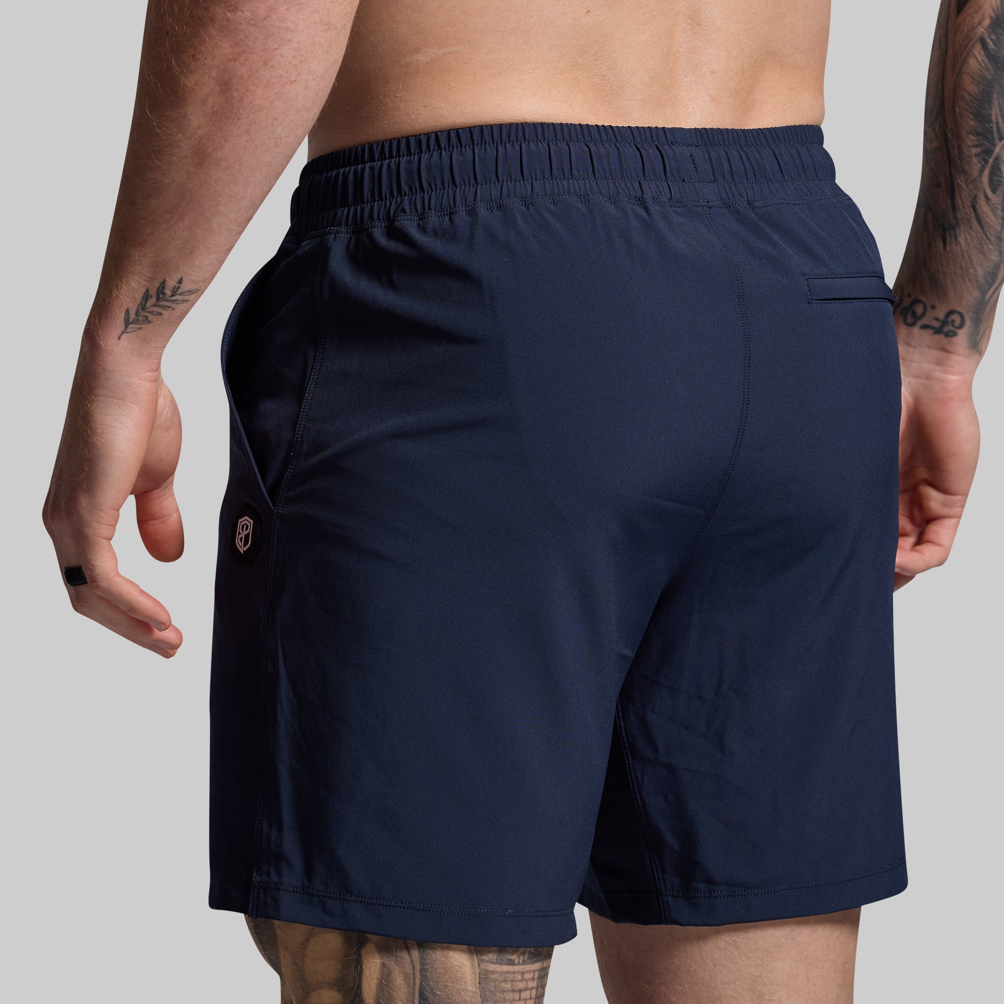 Peak Performance Shorts for Men - BP Navy Blue Athletic Running & Gym Workout Shorts - Lightweight, Breathable & Quick-Dry for Sports, Hiking & Casual Wear