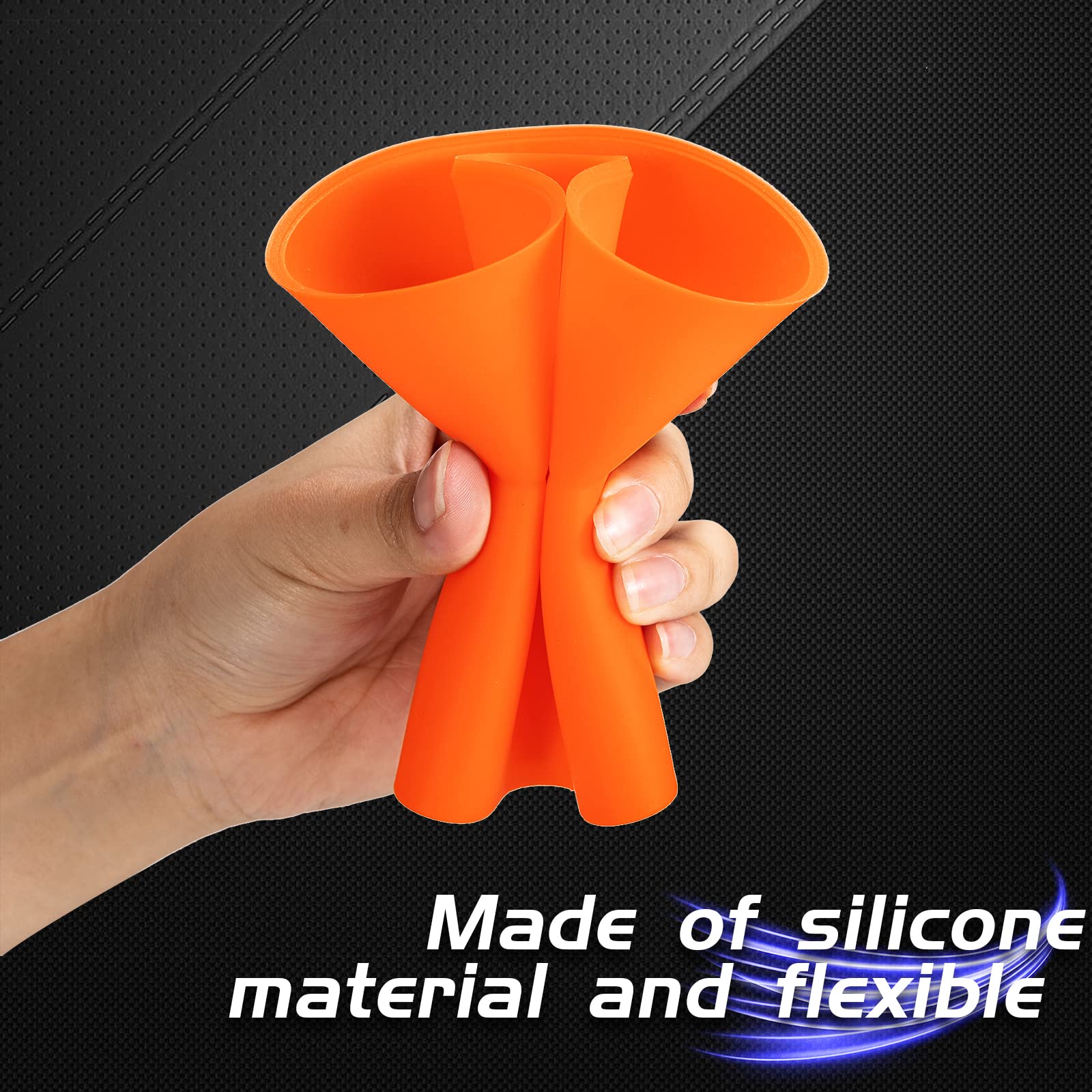 Flexible Silicone Oil Funnel for Can Am Maverick x3 & Defender - Foldable UTV Funnel for Automotive, ATV, Motorcycle, Boat & Truck Oil Changes | Perfect for DIY Maintenance & Off-Road Vehicle Care