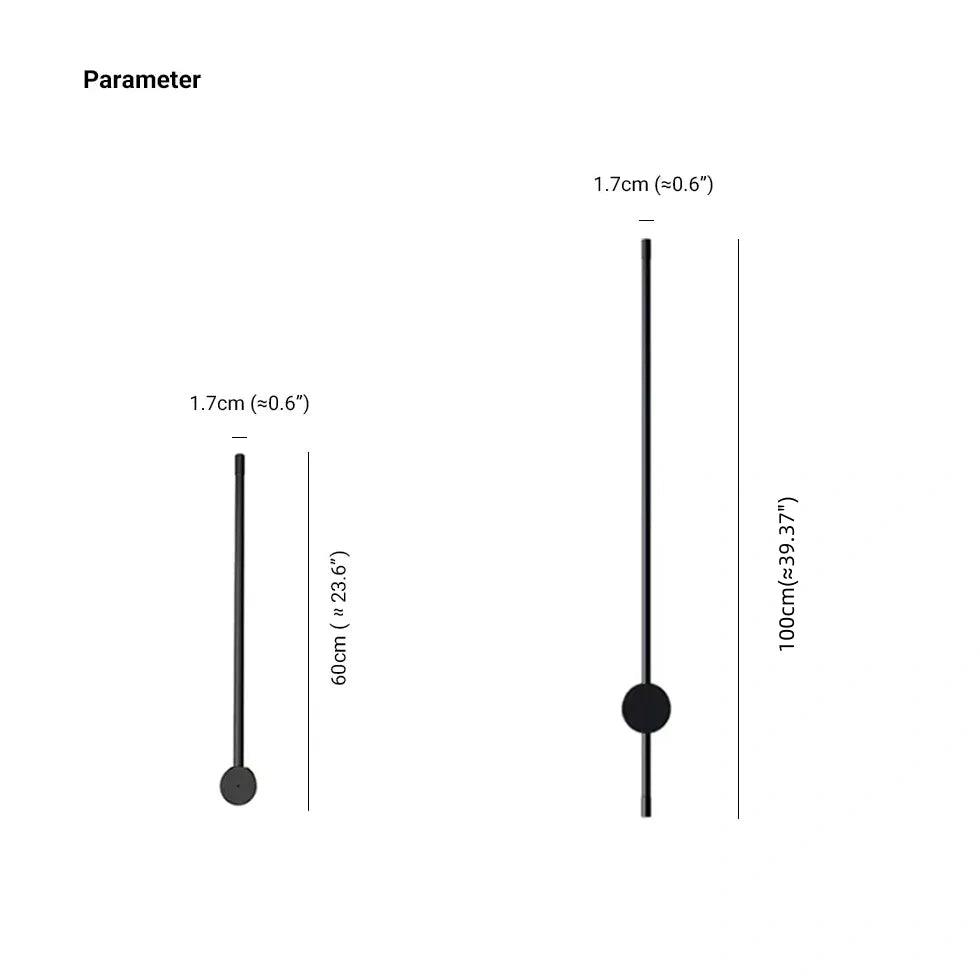 Modern Vertical Linear Black Outdoor Wall Lights - Waterproof LED Sconce for Porch, Patio, Garden & Exterior Home Lighting