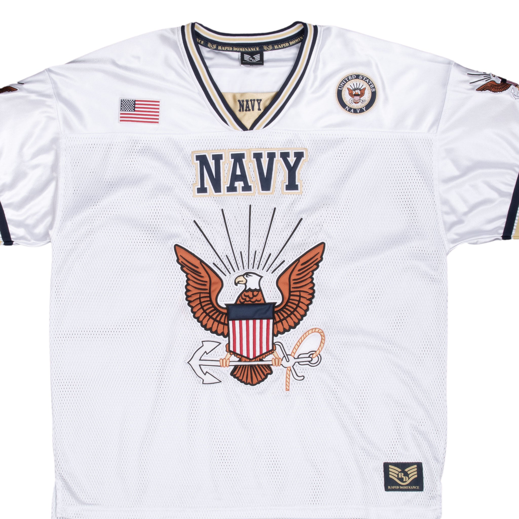 Vintage US Navy Football Rapid Dominance Jersey XL – Authentic Military Sports Apparel for Collectors & Fans – Perfect for Game Day, Cosplay & Patriotic Events