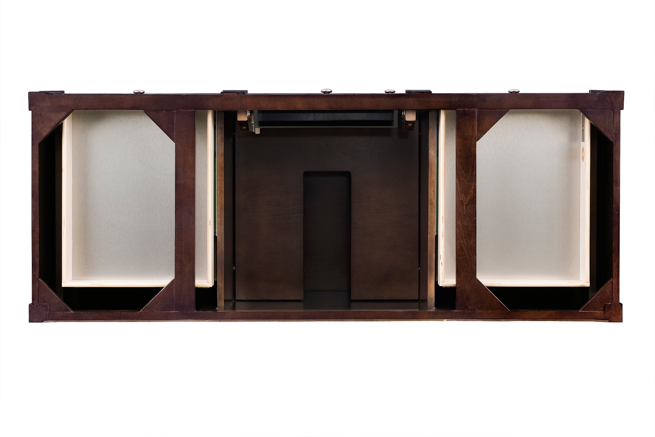 Brittany 60 Inch Burnished Mahogany Single Bathroom Vanity with Sink - Modern Farmhouse Style for Master Bath or Powder Room
