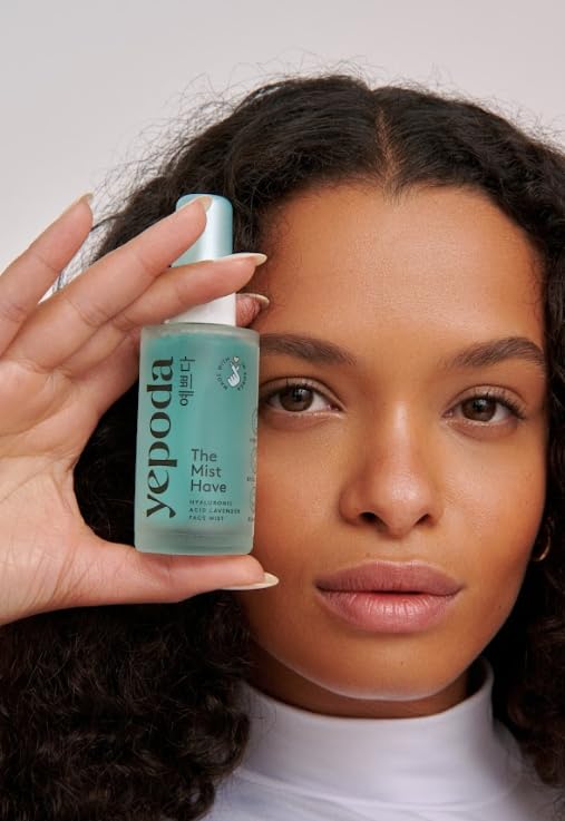 Yepoda Hyaluronic Acid Facial Mist Spray - Hydrating & Lightweight Korean Toner for Dry Skin (50ml) | Perfect for On-the-Go Refresh & Skincare Routine