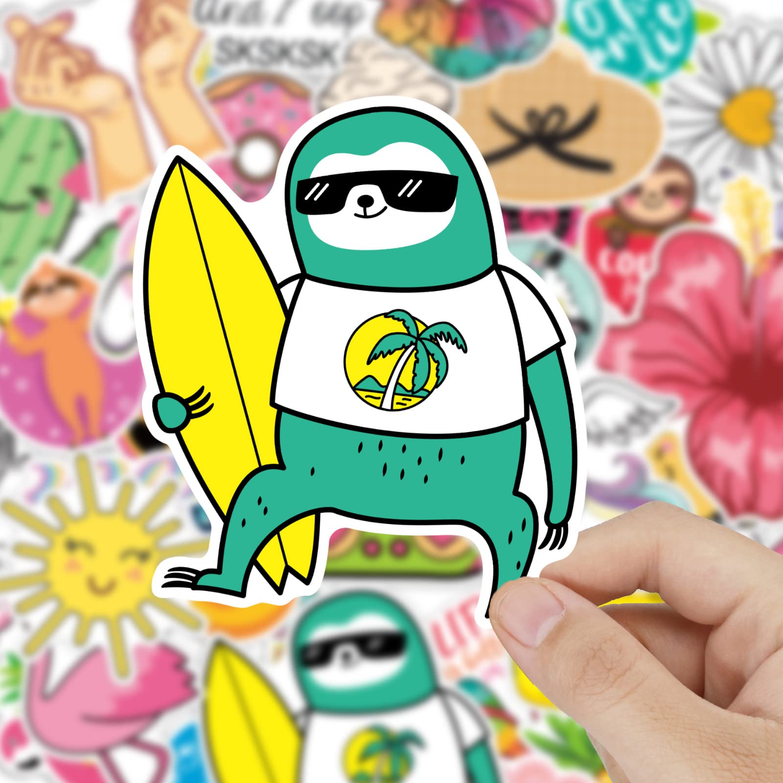 65pcs Aesthetic VSCO Stickers for Water Bottles & Laptops - Waterproof Vinyl Decals, Cute Cartoon Stickers for Girls, Teens, Scrapbooking & Journaling - Perfect for DIY Crafts, School Supplies & Personalizing Accessories