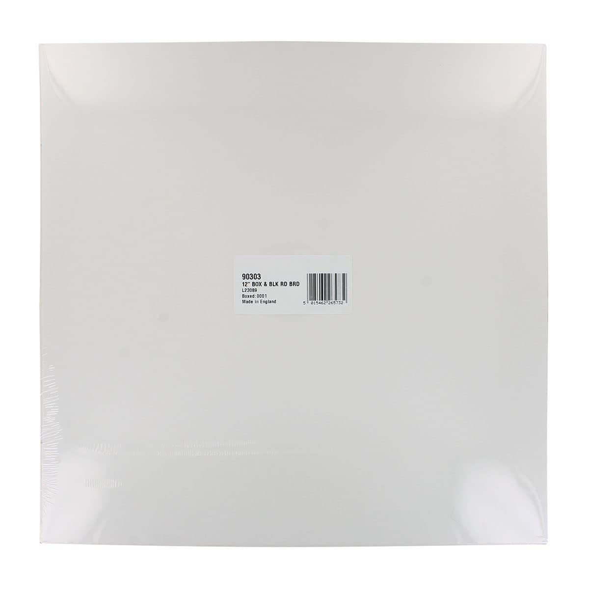 Culpitt 12-Inch Round Black Cake Board with White Cake Box - 0.5'' Thick Cake Drum & Matching Transport Box for Birthday, Wedding & Halloween Treats - Durable 13mm Cake Stand for Professional Bakers & Home Bakers