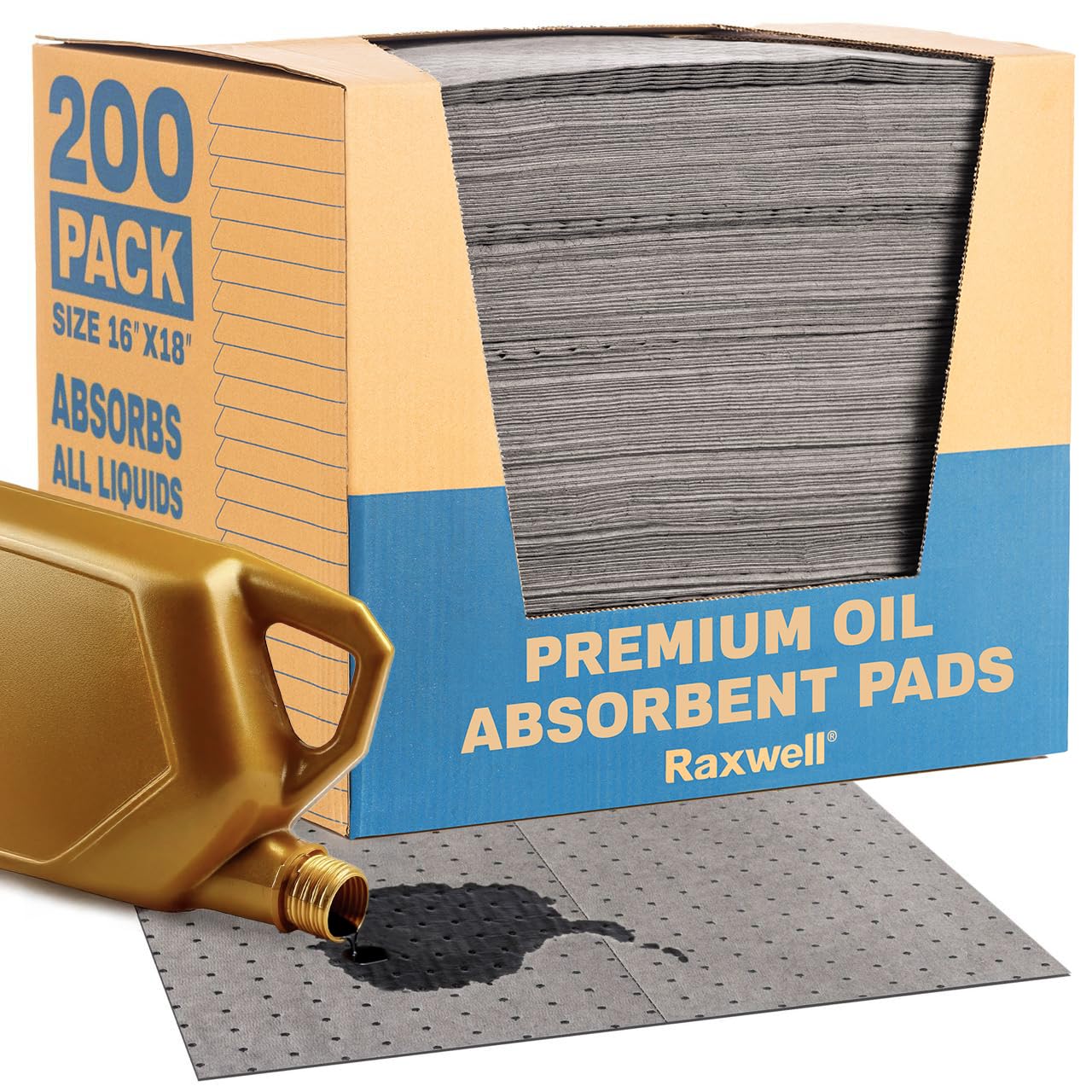 **Oil Absorbent Pads, 18
