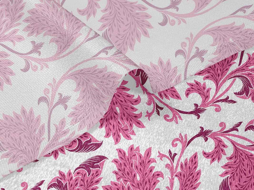 Velvet Pink Fabric by The Yard - 58 Inch Wide Printed Sewing Material for DIY Clothing, Quilting & Home Decor | Soft Textured Fabric for Dresses, Curtains & Craft Projects