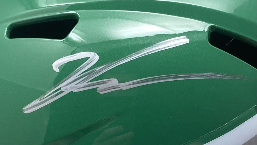 Jalen Carter Autographed Philadelphia Eagles Kelly Green Full Size Replica Speed Helmet - Limited Edition Collectible for NFL Fans & Memorabilia Enthusiasts - Perfect for Display, Gifts, and Game Day Decor