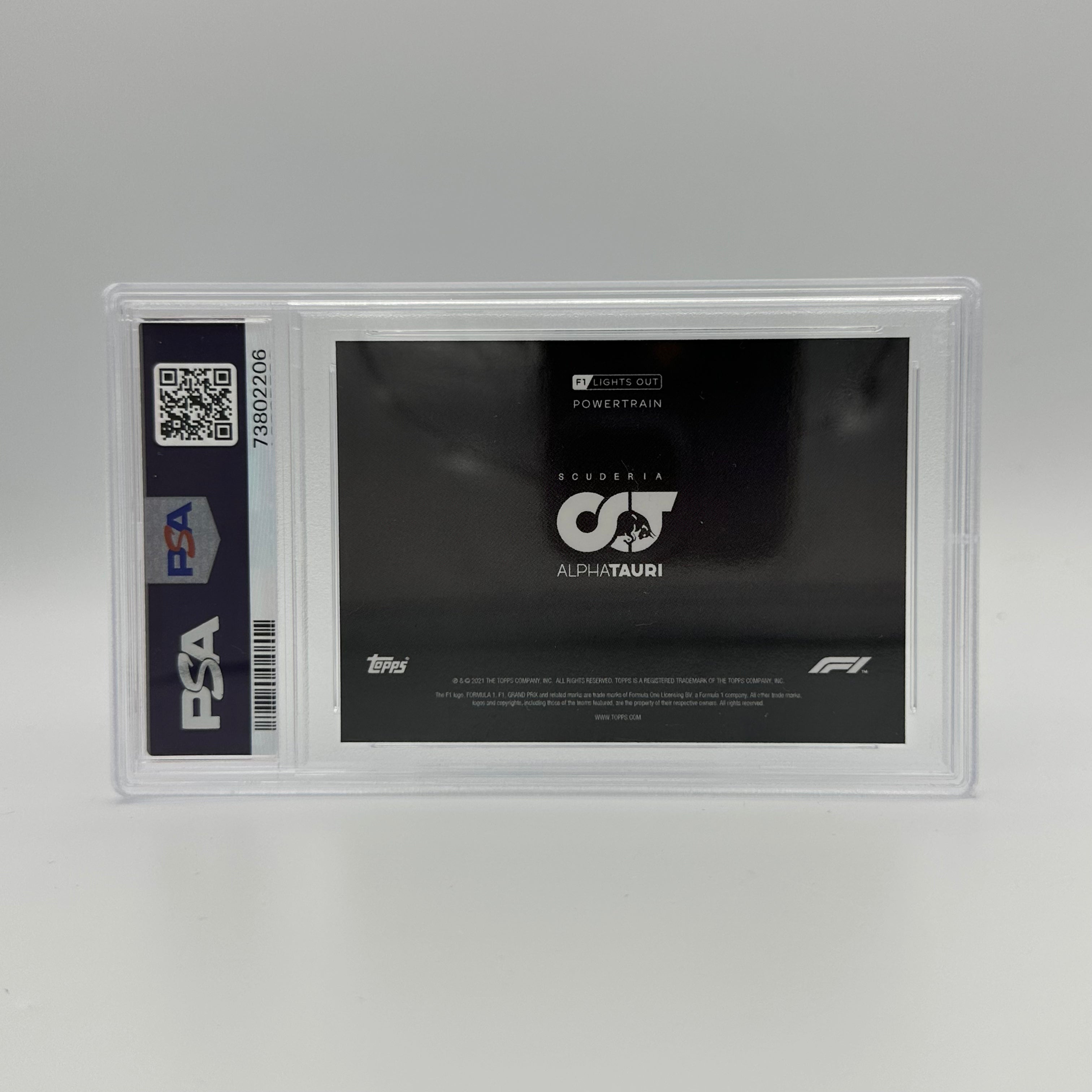PSA 10 64/99 Scuderia AlphaTauri Powertrain Blue F1 Racing Card - Collectible Trading Card for F1 Fans & Memorabilia Enthusiasts