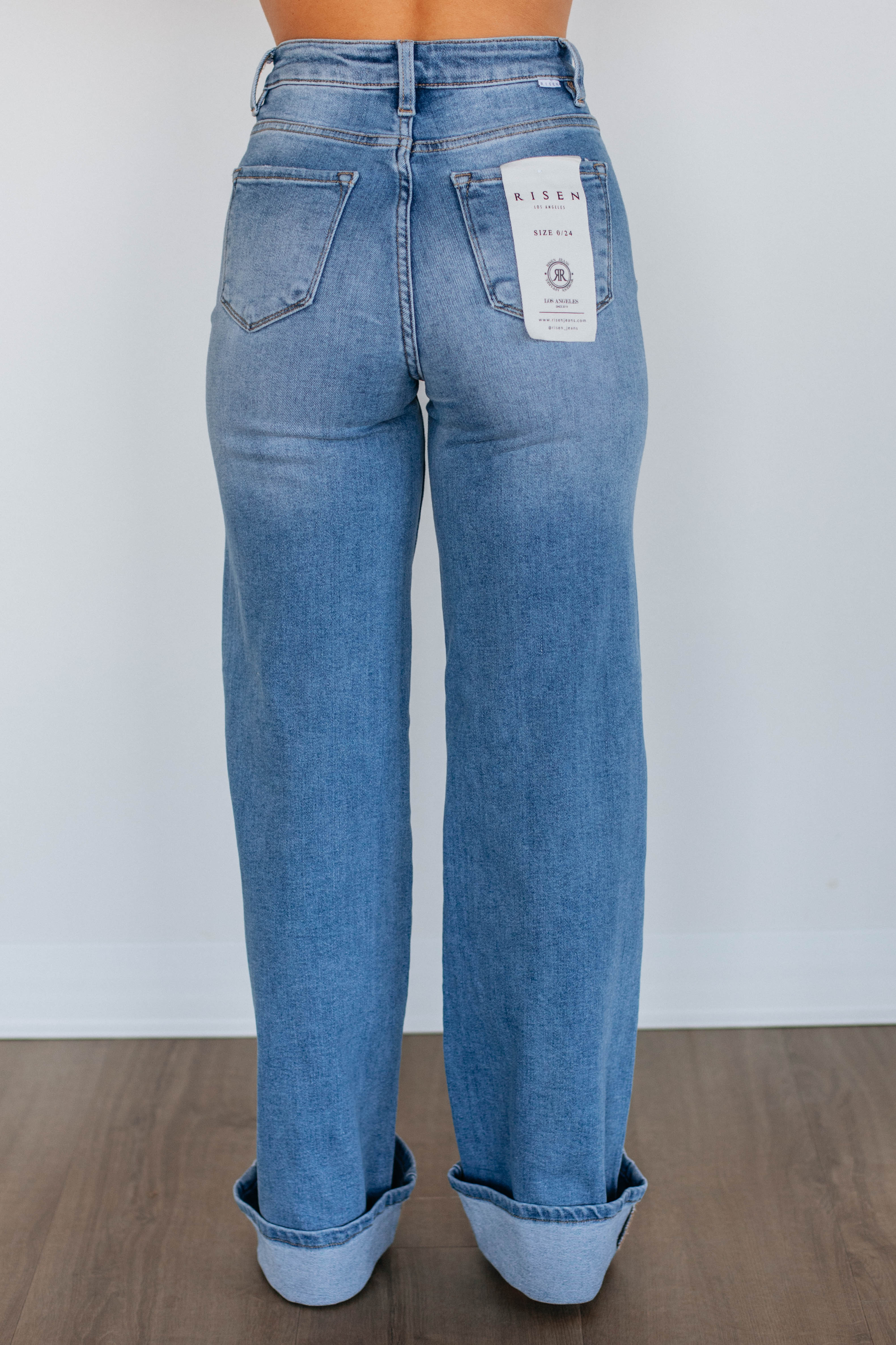 Cece Risen Jeans - Medium Wash Distressed Denim Pants for Women | Comfortable & Stylish for Casual Outings, Date Nights & Weekend Wear