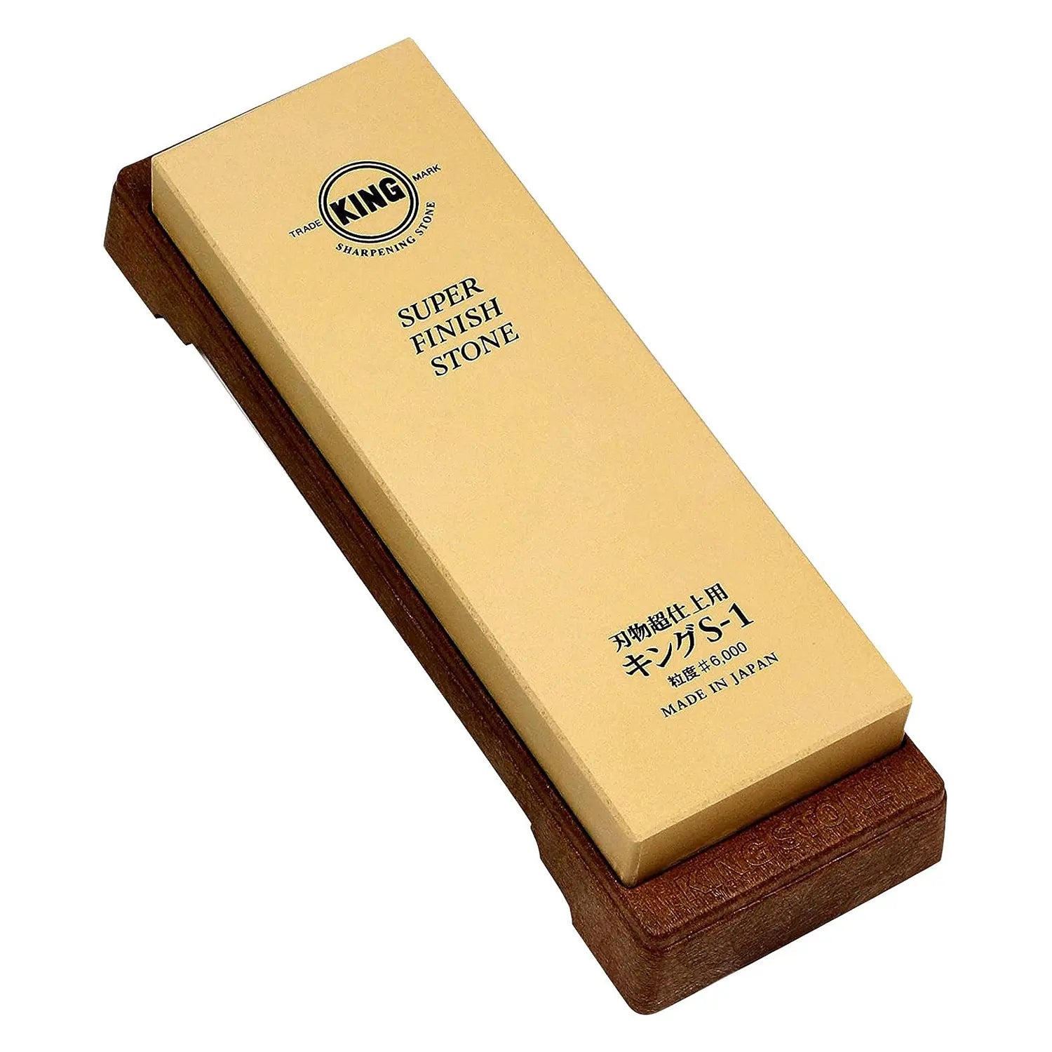 King Professional 6000 Grit Sharpening Stone - Premium Whetstone for Knives, Scissors & Tools - Perfect for Kitchen, Workshop & Outdoor Use