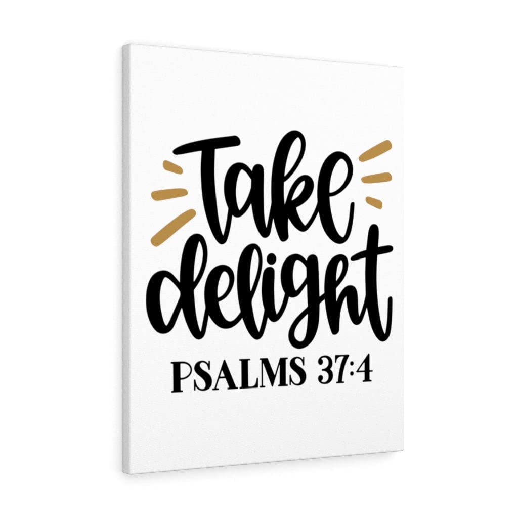 Christian Wall Art with Psalms 37:4 Bible Verse - Ready to Hang Scripture Print for Home Decor, Gift & Faith Inspiration | Perfect for Living Room, Bedroom & Church
