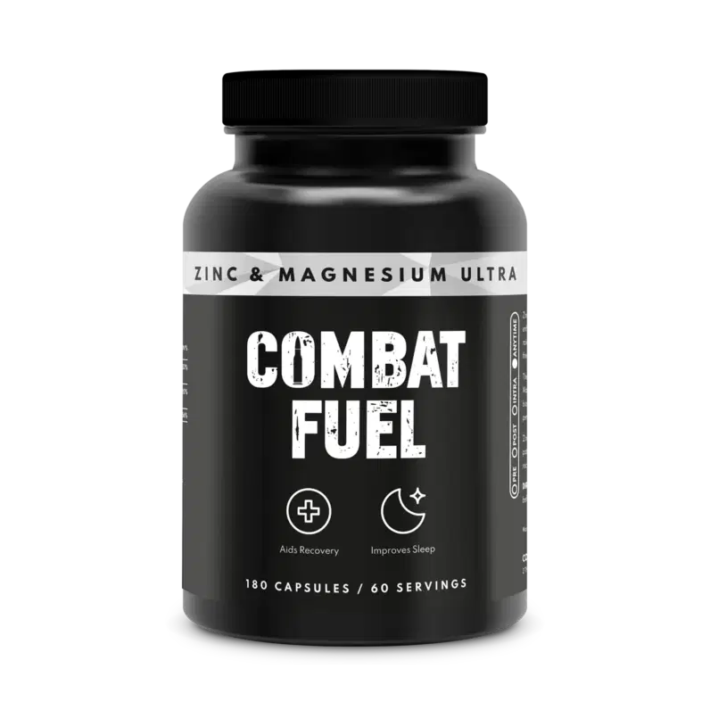 Combat Fuel Zinc & Magnesium Ultra 180 Capsules - Premium Immune Support & Muscle Recovery Supplement for Athletes & Fitness Enthusiasts - Boost Energy & Performance for Workouts, Training & Active Lifestyle