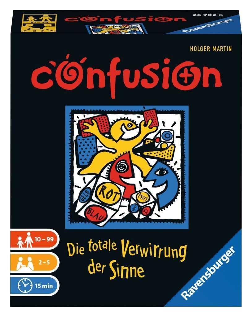 Ravensburger 267026 Confusion Dice & Card Game - Fun Family Board Game for Kids & Adults - Perfect for Parties, Game Nights & Travel