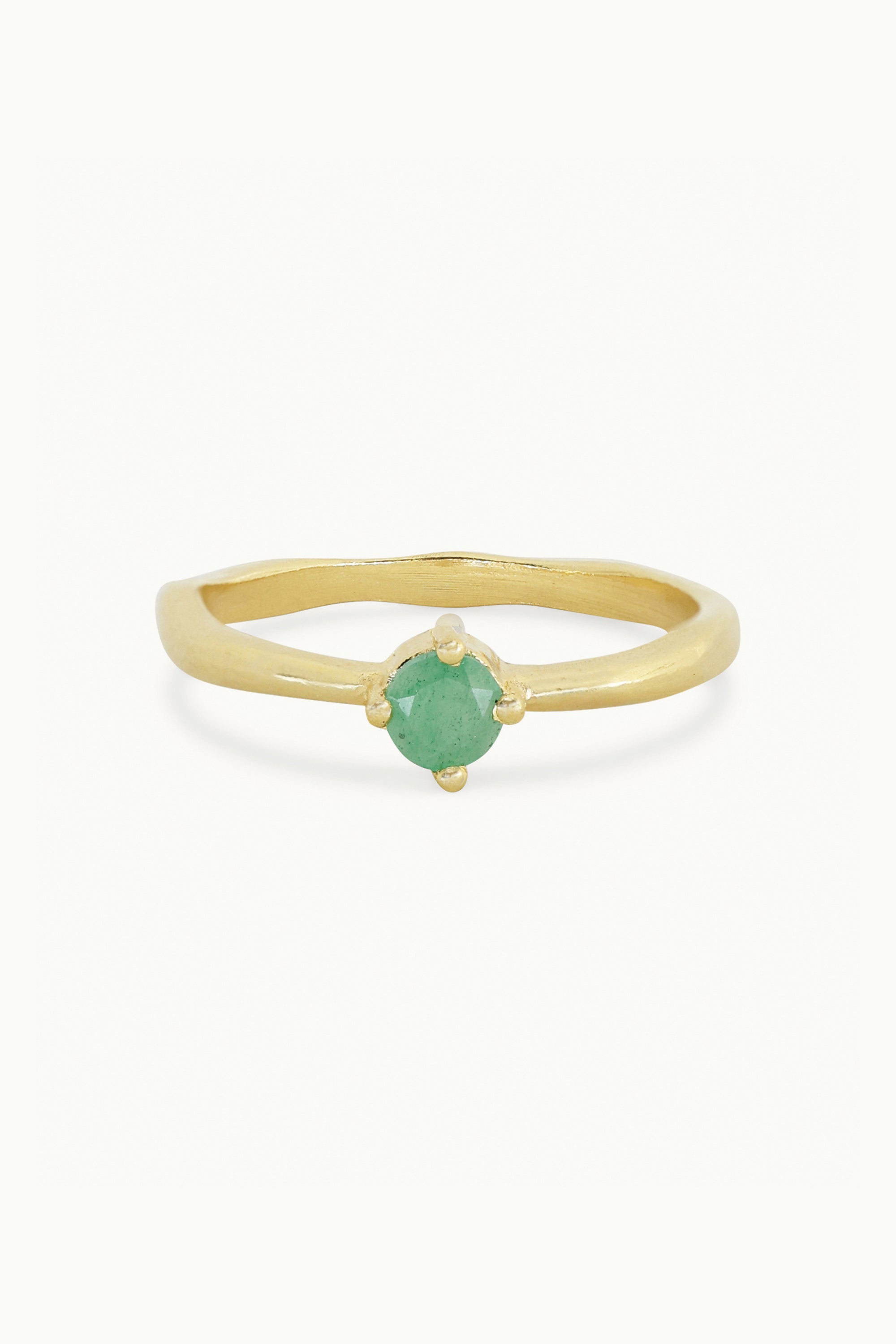Emerald Gold Birthstone Ring for Women - May Birthstone Jewelry Gift for Mom, Wife, or Daughter - Perfect for Birthdays, Anniversaries & Special Occasions