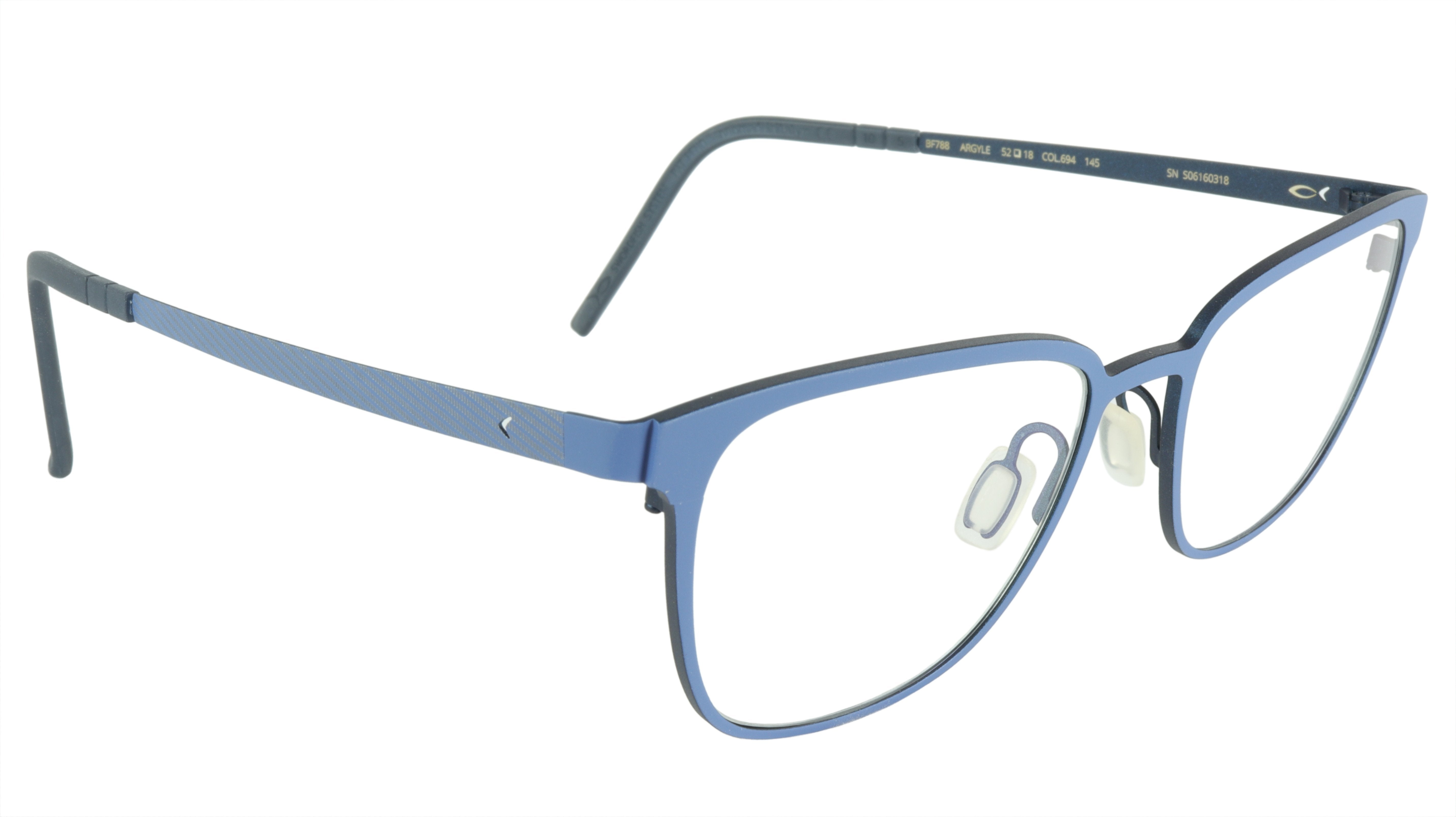 Blackfin Argyle BF788 C694 Beta Titanium Bio-Compatible Eyeglasses - Made in Italy | Lightweight & Durable Glasses for Men & Women | Perfect for Reading, Driving & Fashion Accessories