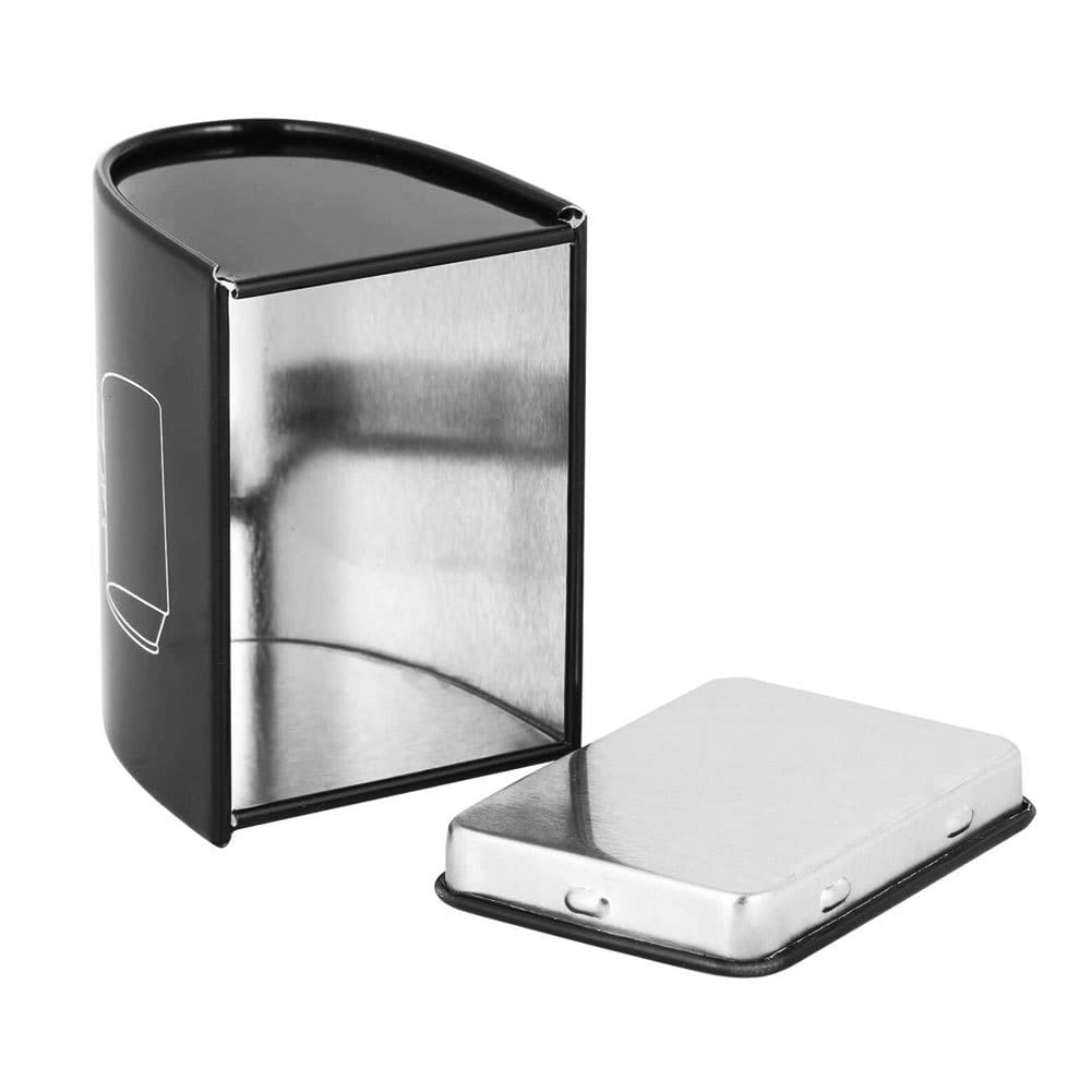 Razor Blade Disposal Case - Safe Sharps Storage Container for Used Safety Razor Blades | Black | Ideal for Home, Salon & Travel Use