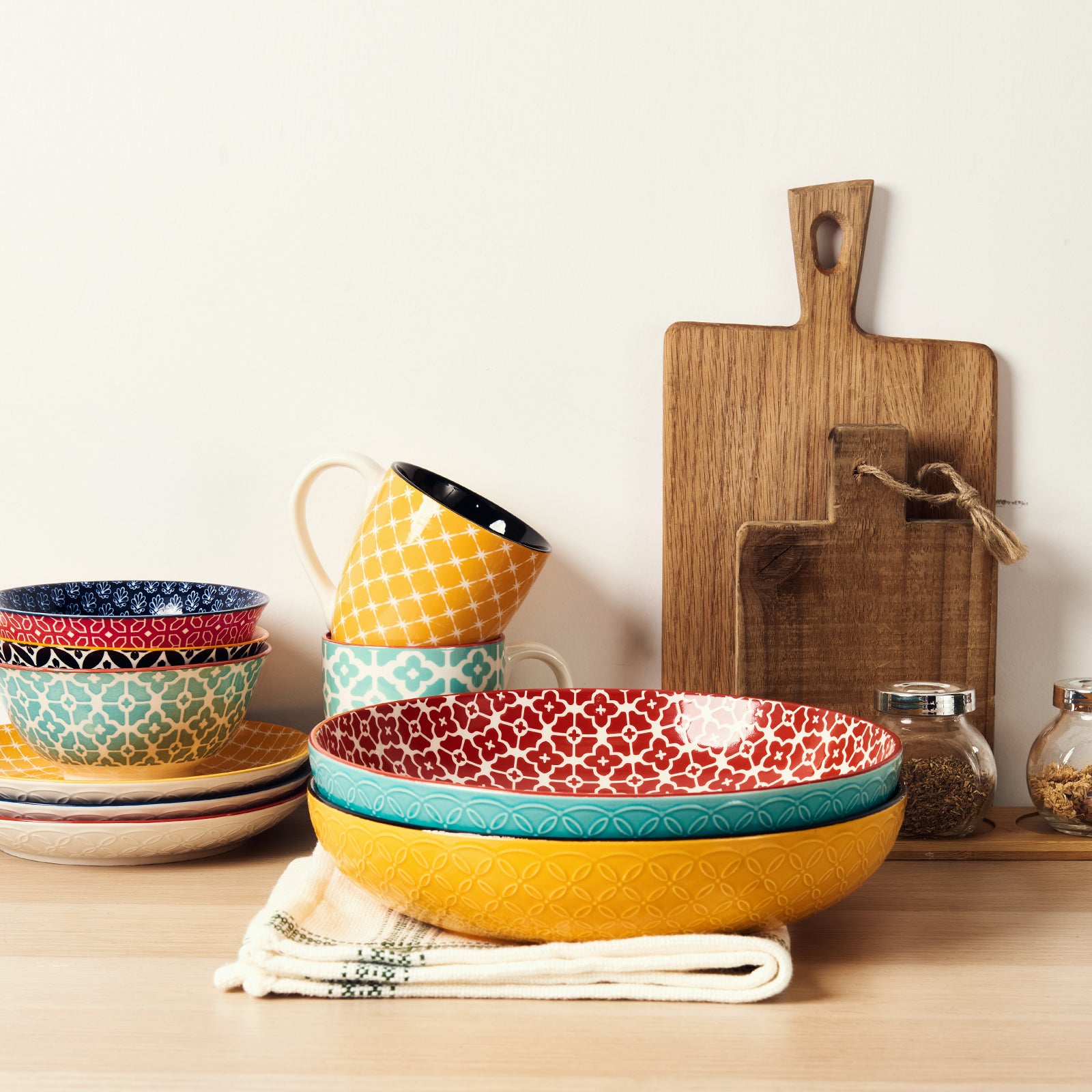 11.5 Inch Large Serving Platters Set of 2 - Perfect for Dinner Parties, Buffets & Holiday Entertaining