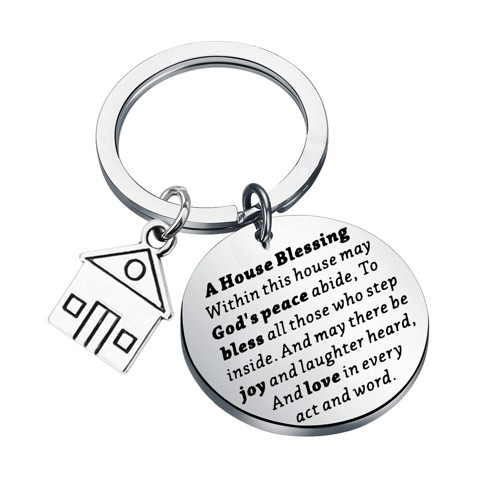 MYOSPARK New House Keychain - Elegant Homeowner Jewelry Gift for Women, First Home & Housewarming Present, House Blessing Keepsake - Perfect for New Home Celebrations & Special Occasions