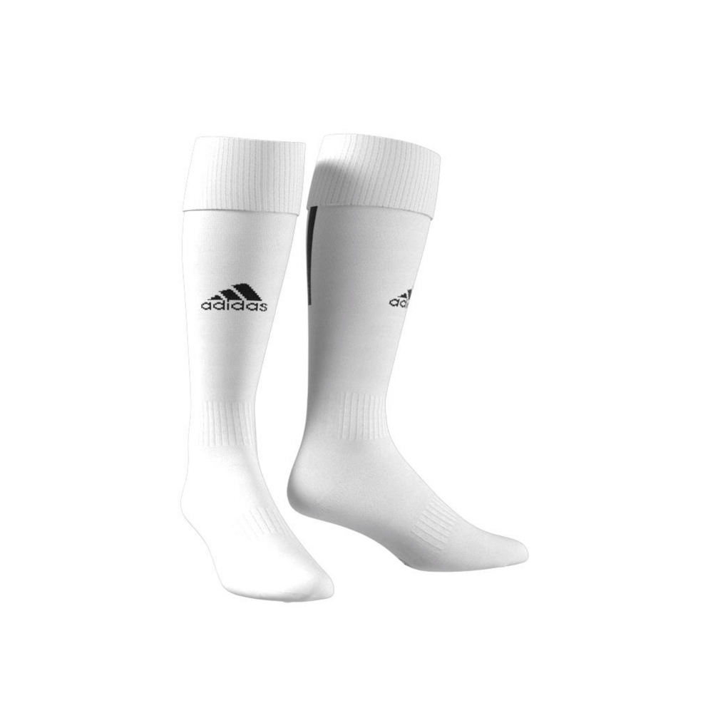 Adidas Santos 18 Soccer Socks - White/Black Football Crew Socks for Men - Perfect for Training, Matches & Sports Performance