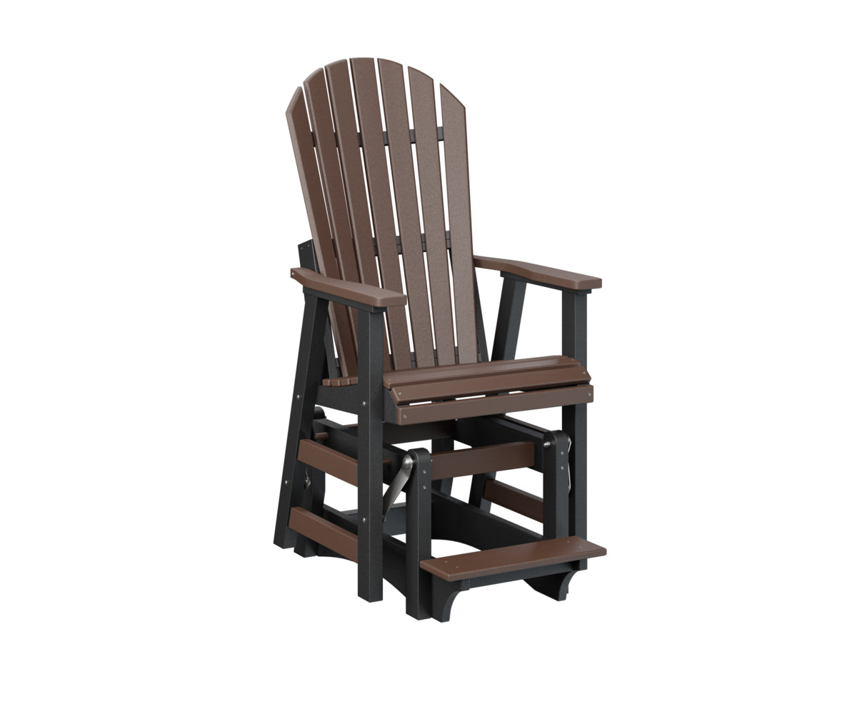 Berlin Gardens Comfo Back Single Counter Glider - Outdoor Patio Bistro Chair with Smooth Gliding Motion, Perfect for Garden, Deck, and Restaurant Use