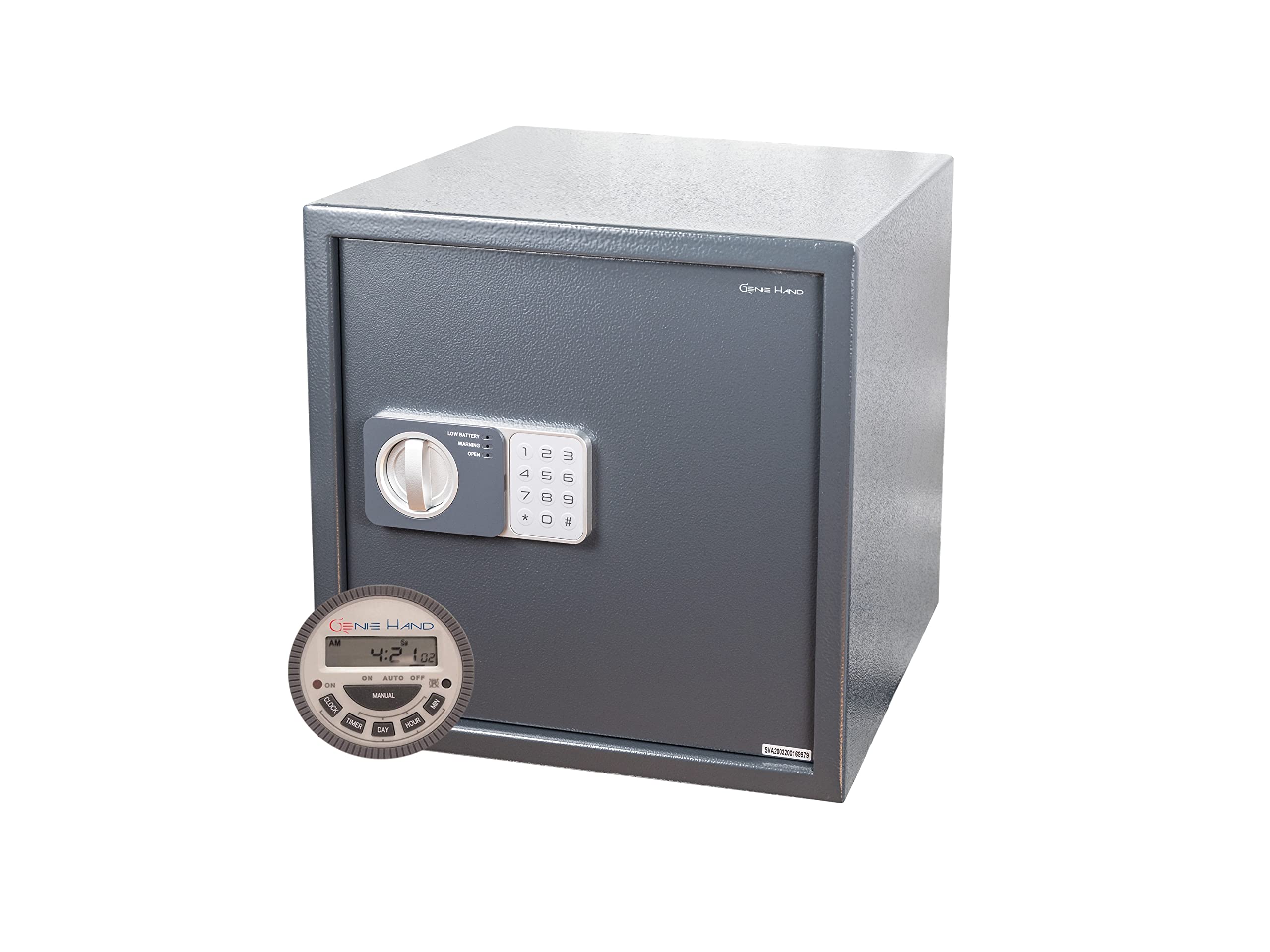 Large Time Lock Safe - Digital Security Safe Box for Home, Office & Travel - Secure Cash, Jewelry & Valuables