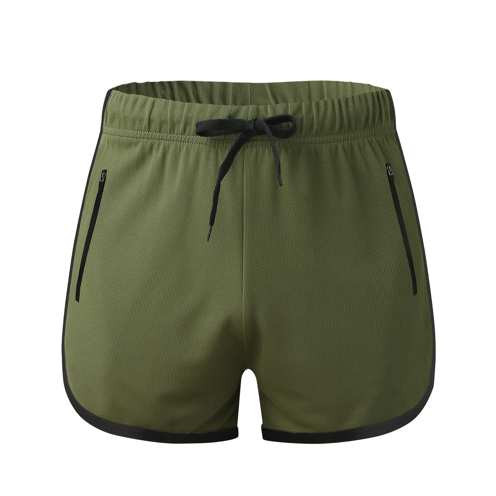Men's 3 Inch Running Shorts - Quick Dry Gym Workout Shorts with Liner & Zipper Pockets - Perfect for Jogging, Training & Outdoor Activities
