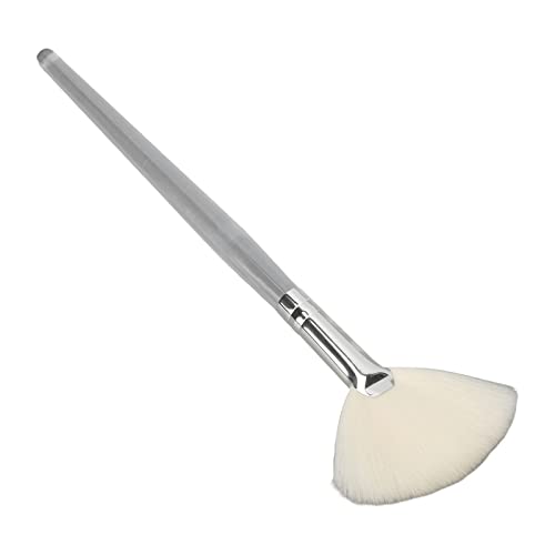 Professional Face Mask Fan Brush with Transparent Handle - Flat Mask Brush for Stirring & Foaming Skincare - Ideal for Beauty Salon & Home Spa Use